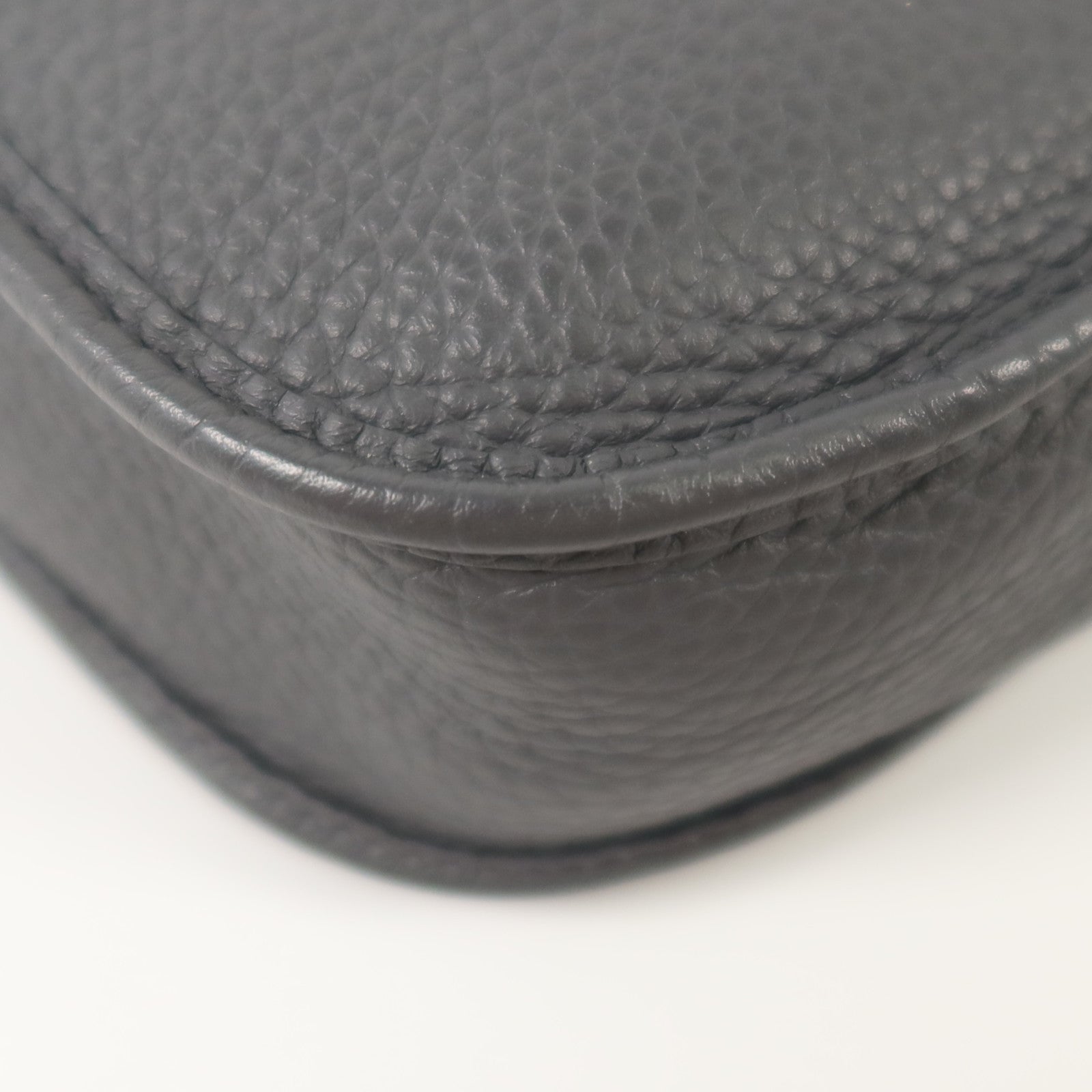 HERMES Clemence皮革Evelyne TPM銀扣肩背袋Gris Misty