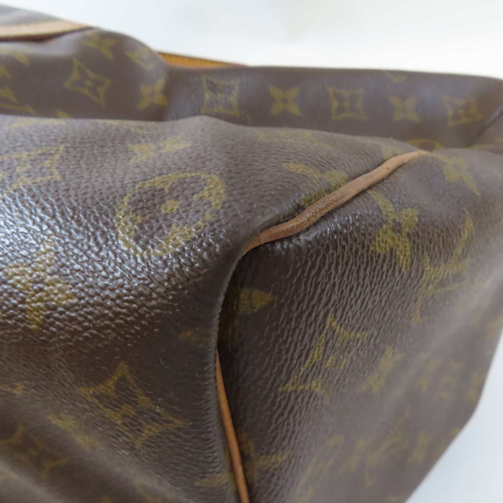 LOUIS VUITTON Monogram Keepall 50金扣手挽袋啡色