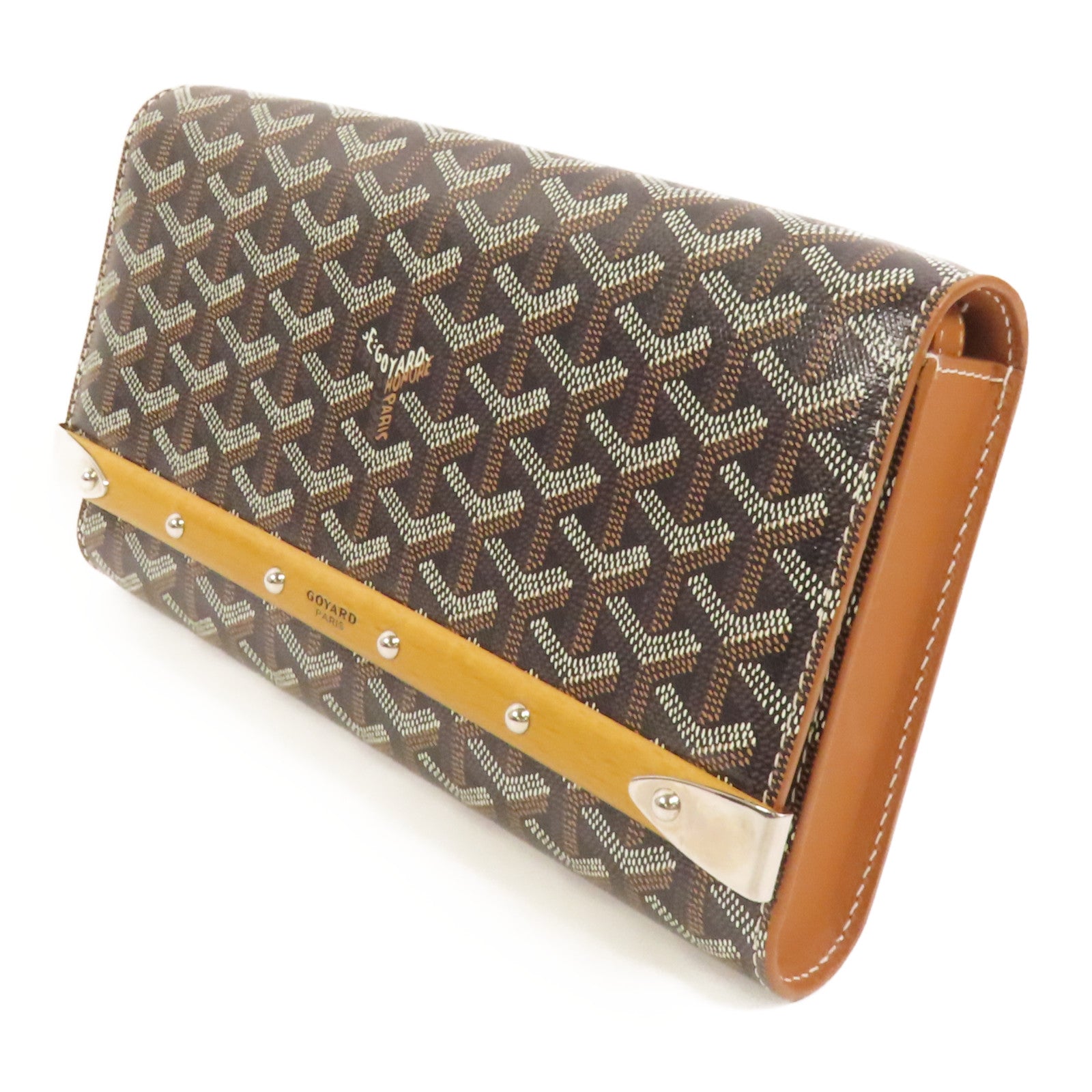 GOYARD 【激減優惠】塗層帆布Monte-Carlo PM銀扣肩背袋