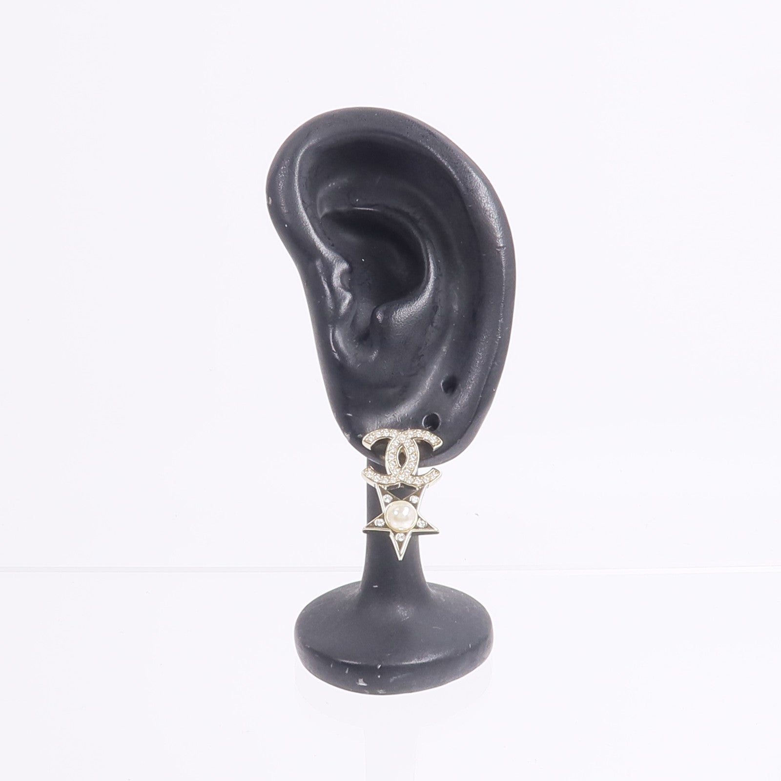 CHANEL 金屬/水鑽Earrings耳環
