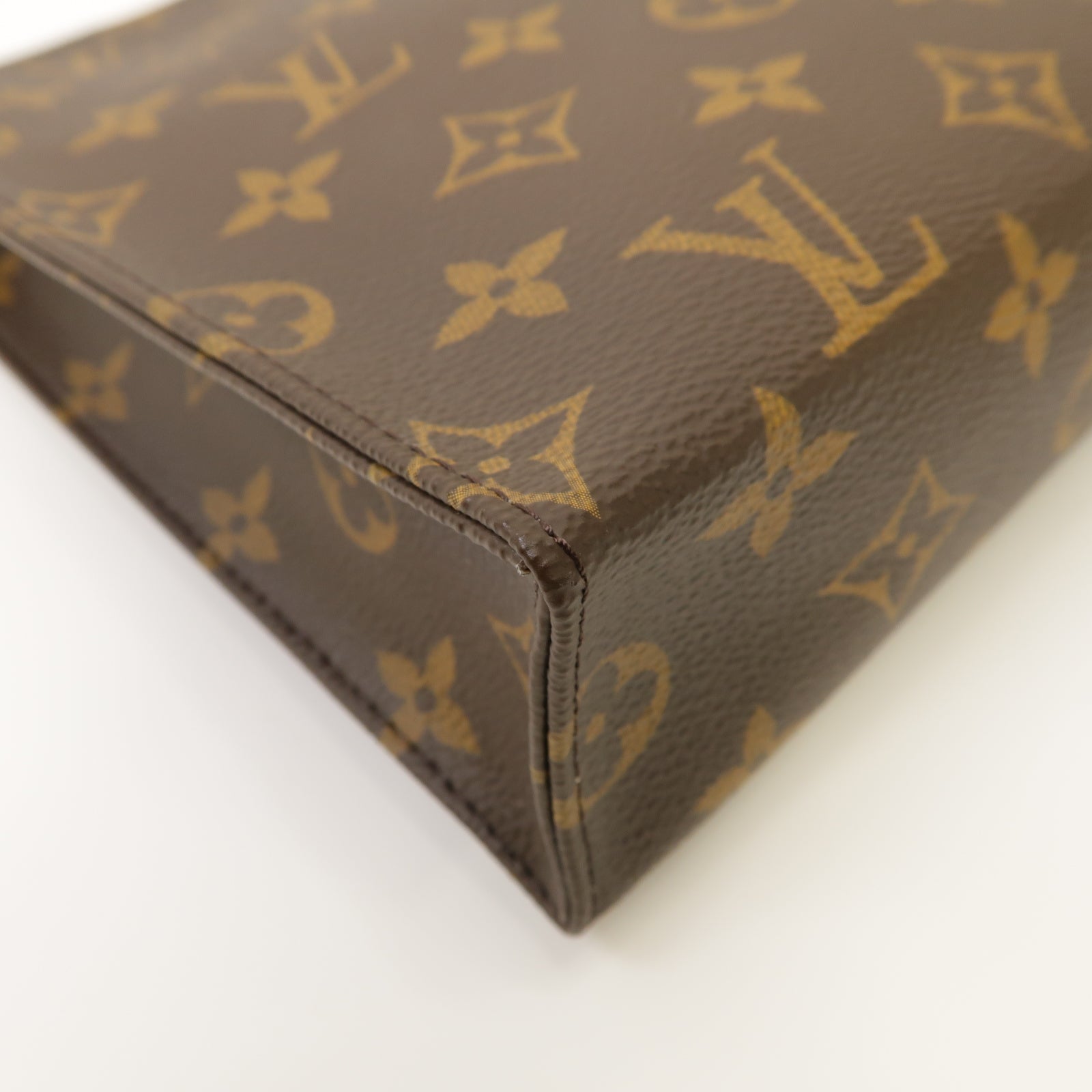 LOUIS VUITTON Monogram Toiletry金扣手拿包啡色