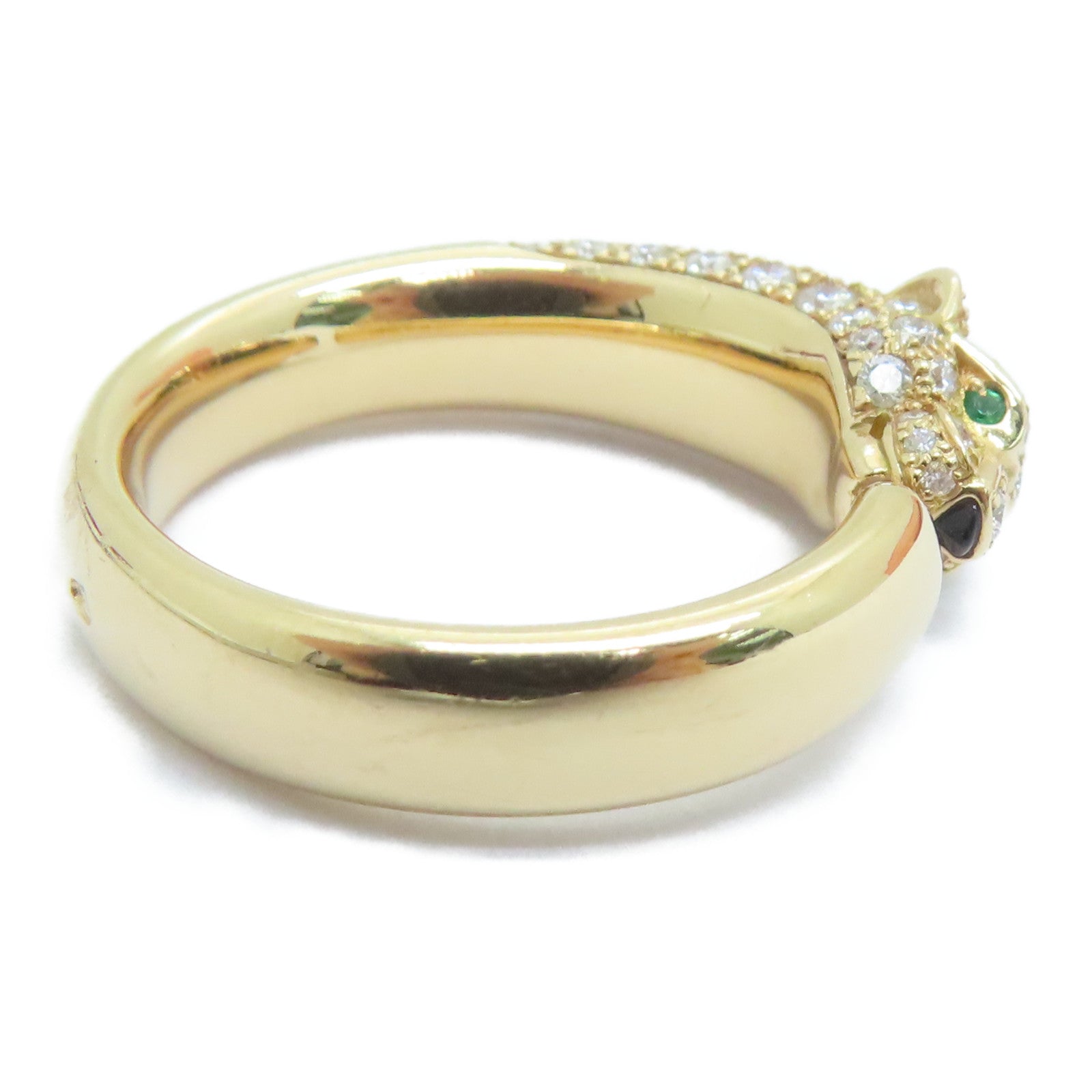 CARTIER 18K玫瑰金Panthere De Cartier Ring钻石戒指US#6.5/ #53