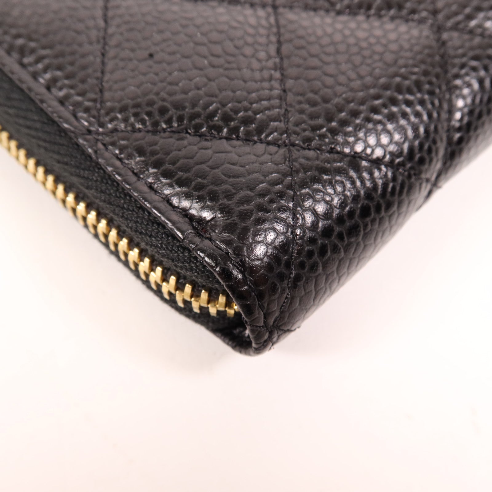 CHANEL 牛皮皮革Long Wallet金扣長錢包