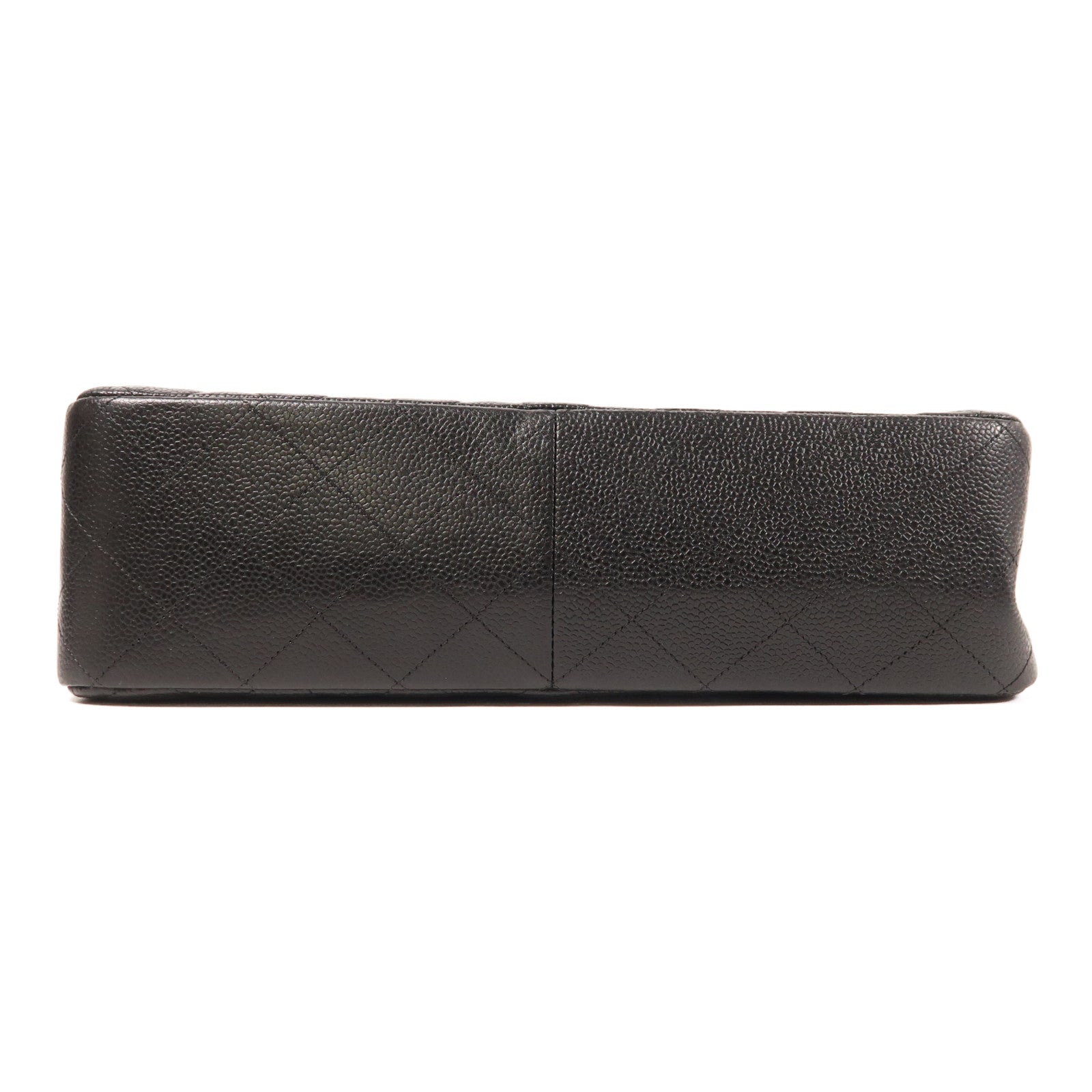 CHANEL 牛皮皮革Large Classic銀扣鏈帶肩背袋