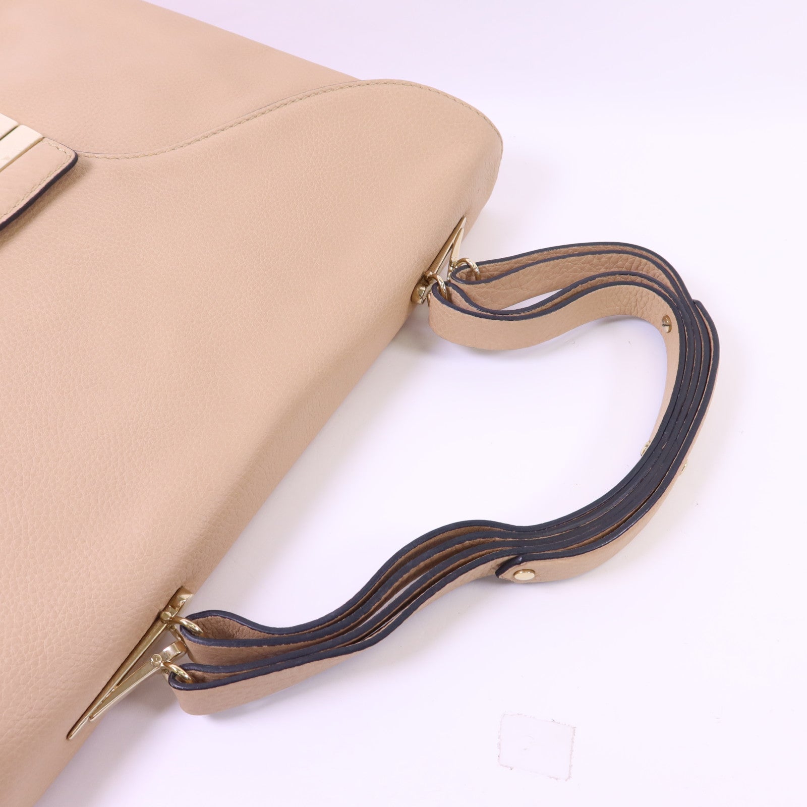 Valentino 【激減優惠】牛皮皮革Shoulder Bag金扣肩背袋