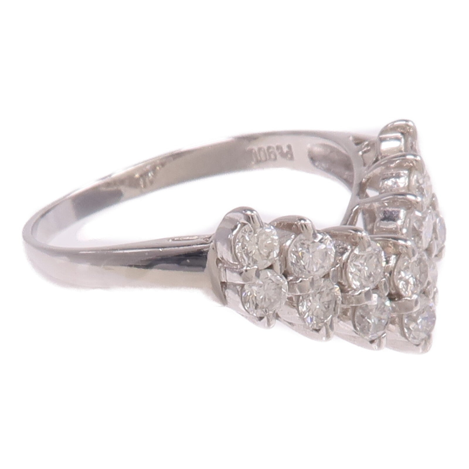 JEWELRY 【激減優惠】PT900鉑金Diamond Ring鑽石戒指US#8.25