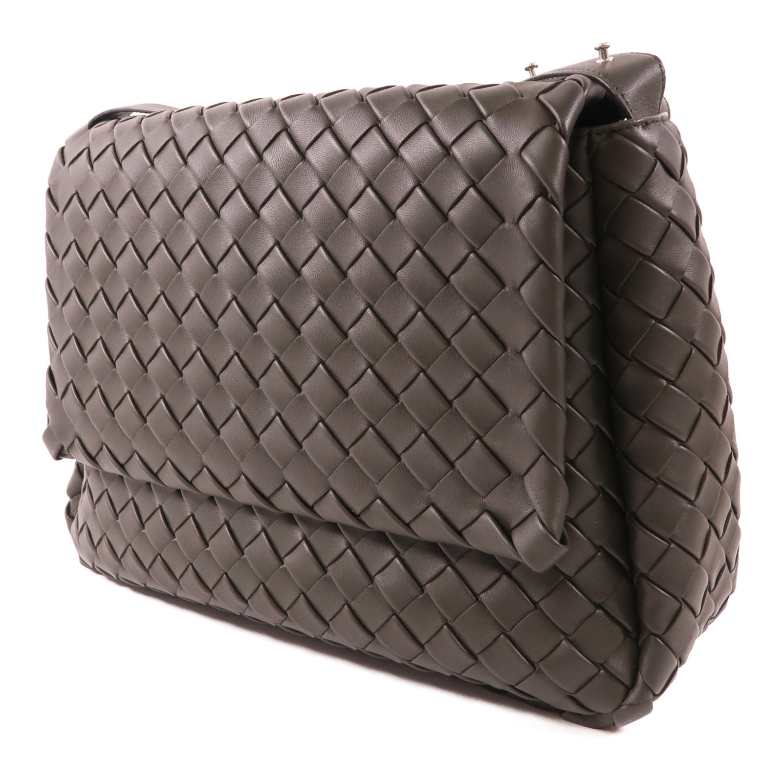 BOTTEGA VENETA 牛皮皮革Large Cobble Messenger銀扣肩背袋