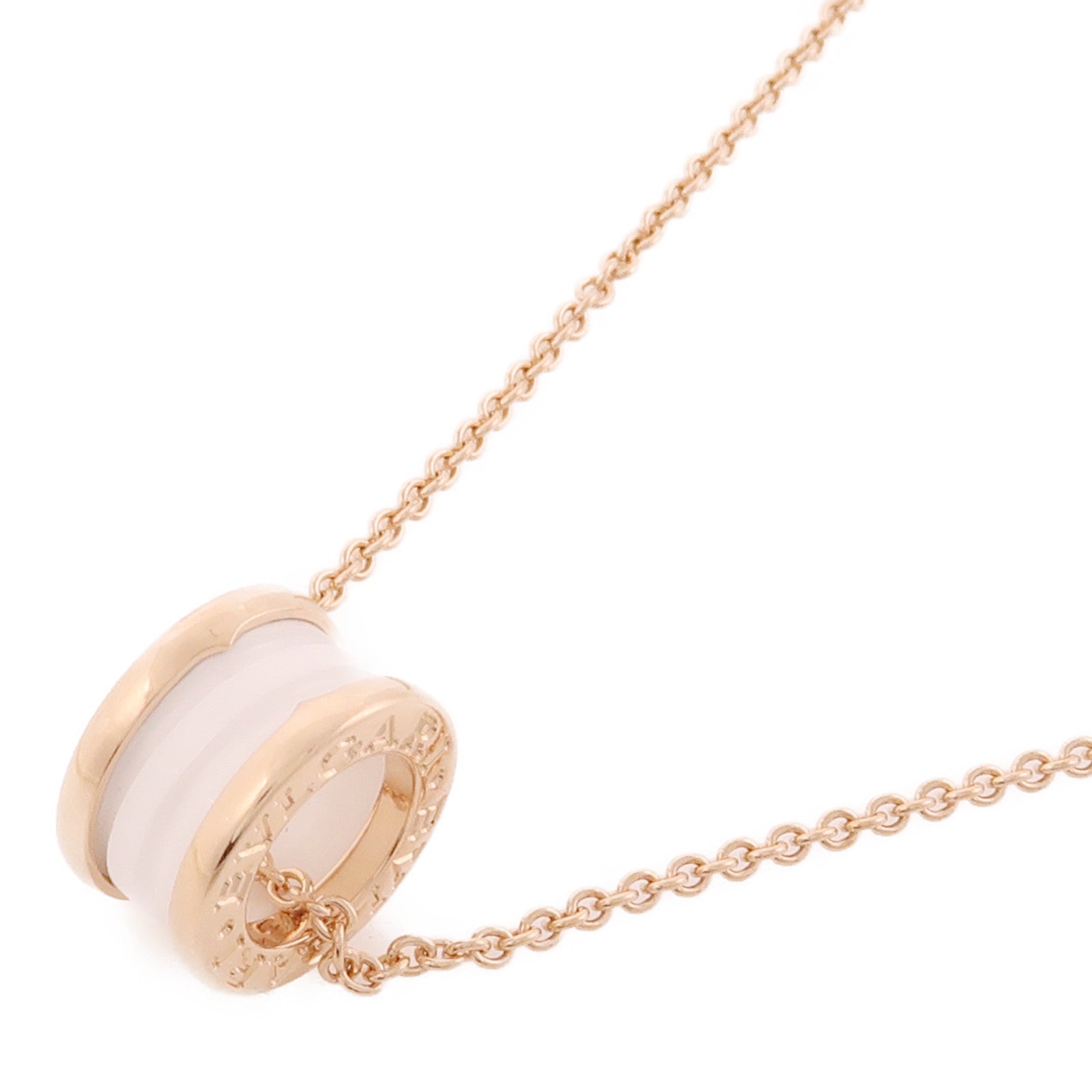 BVLGARI 18K玫瑰金/陶瓷B-Zero 1 Necklace項鍊
