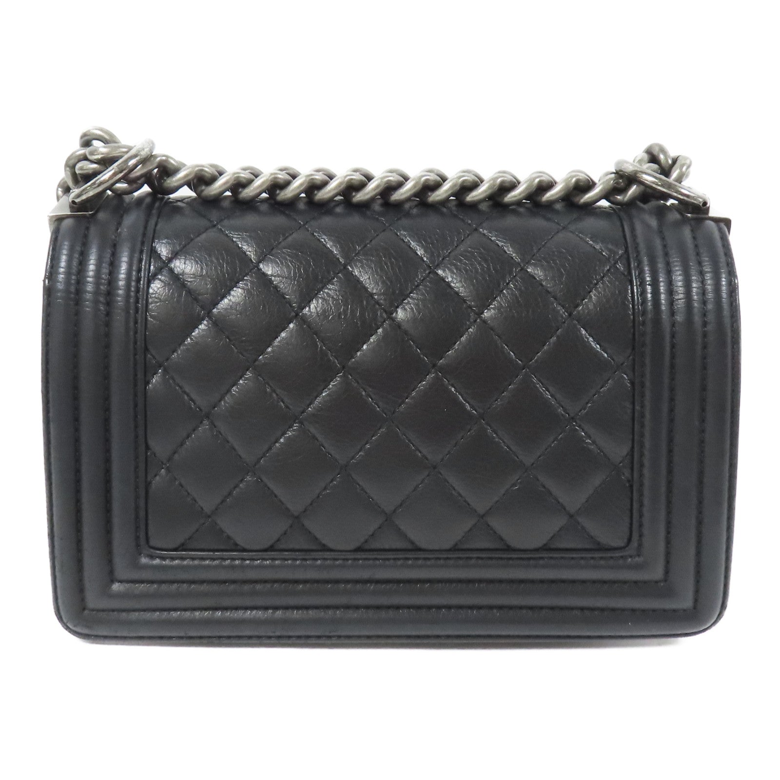 CHANEL 牛皮皮革Boy 20鏈帶肩背袋