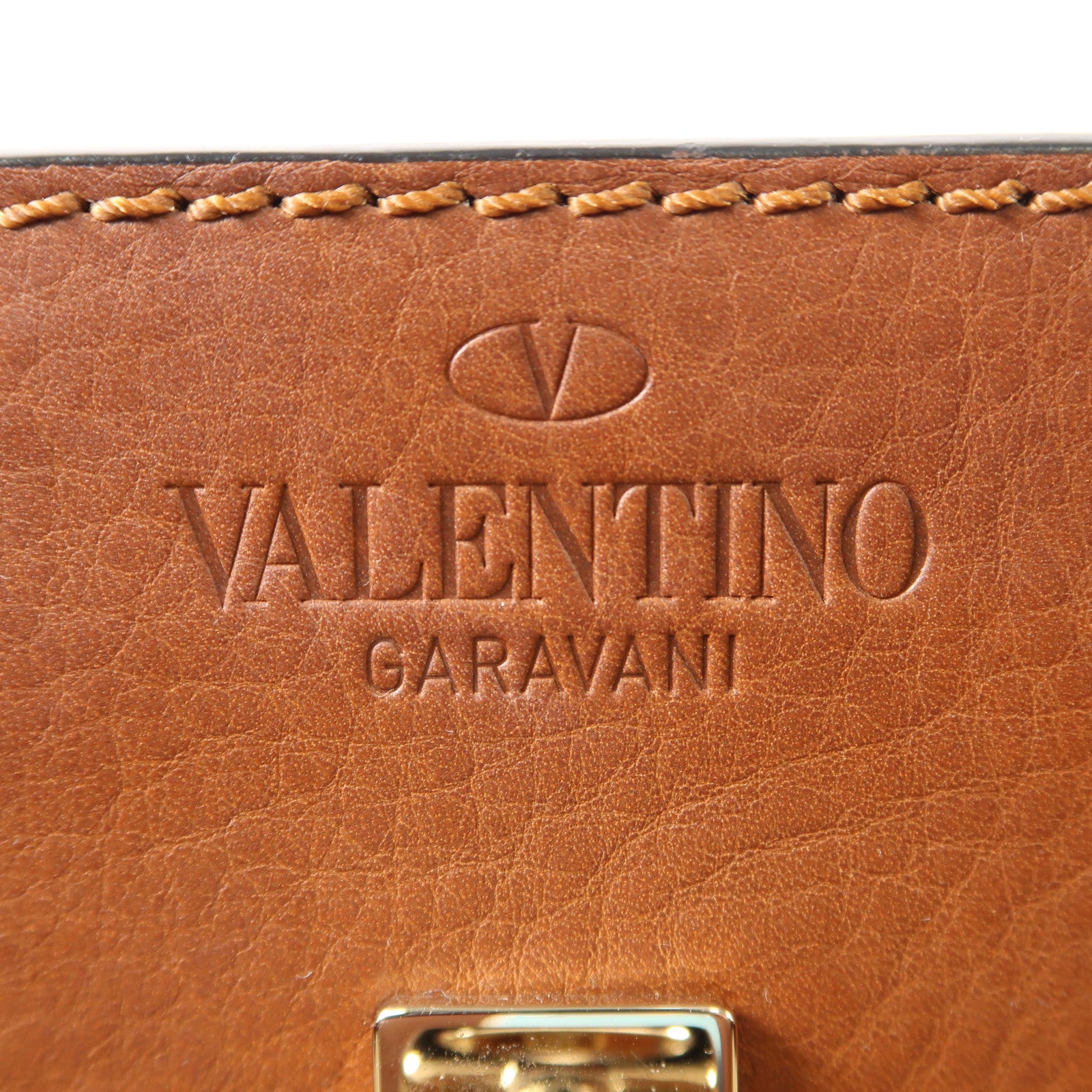Valentino 牛仔布2 Way Shoulder Bag金扣手挽肩背兩用袋藍色