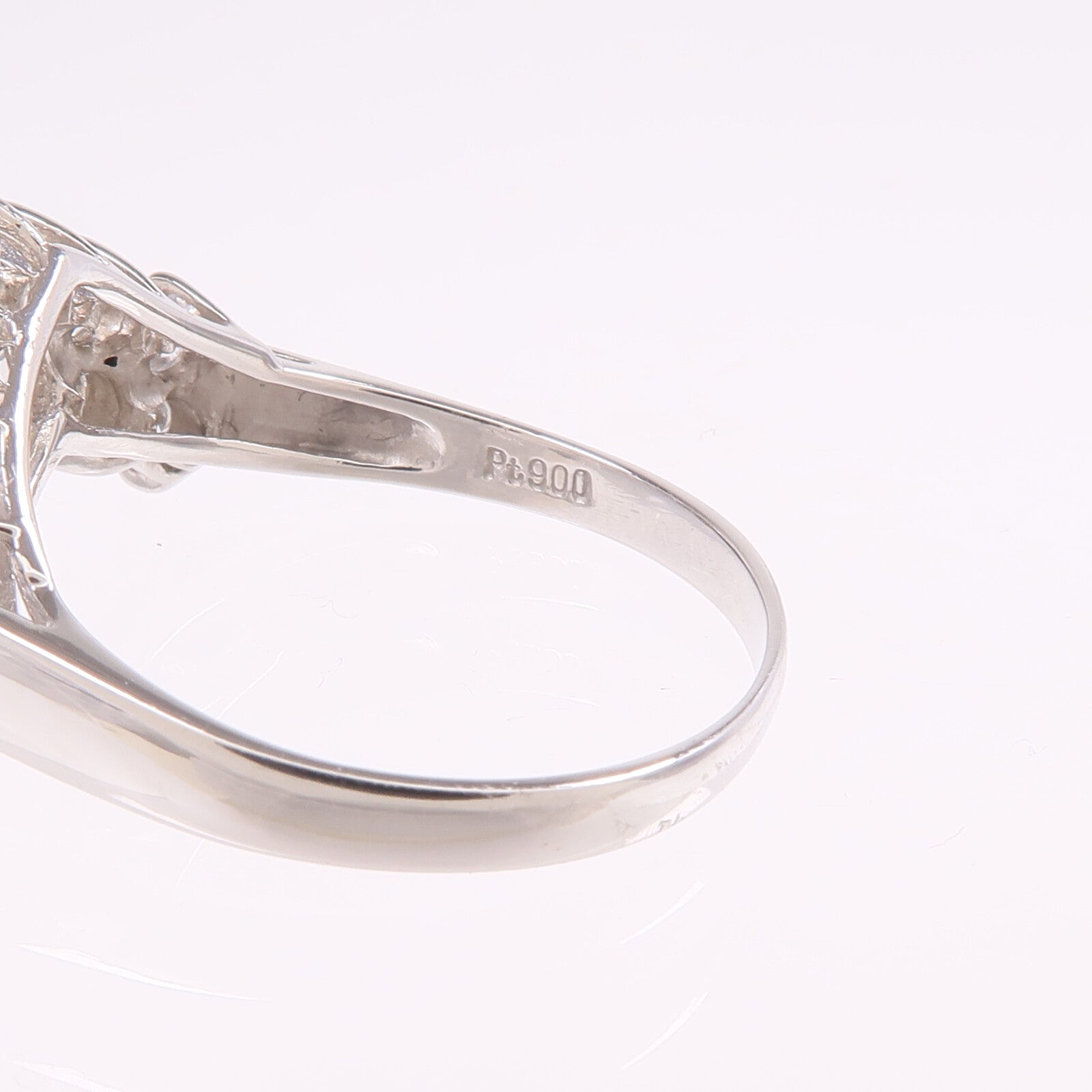 JEWELRY 【激減優惠】PT900鉑金Diamond Ring鑽石戒指US#8.25