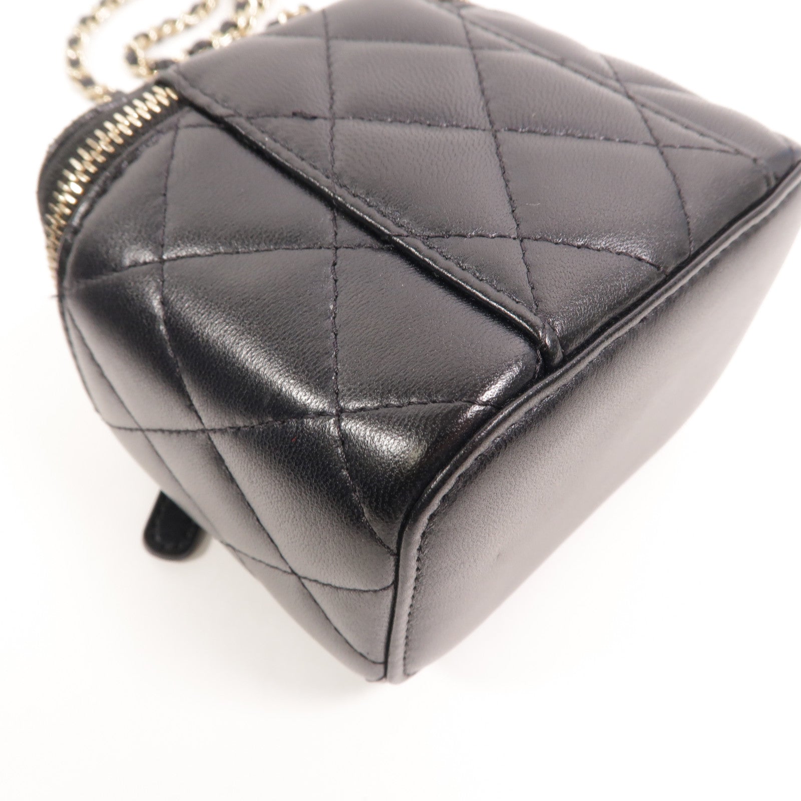 CHANEL 羊皮皮革Mini Vanity Case手挽肩背兩用袋
