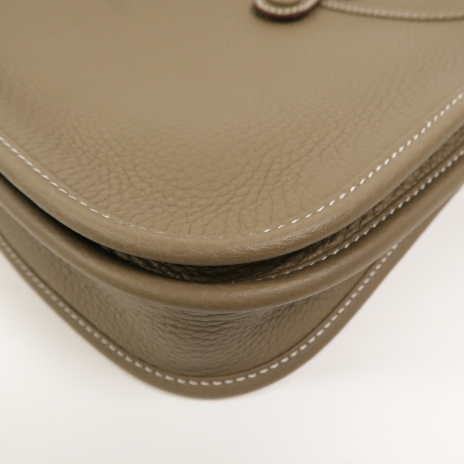 HERMES Clemence皮革Evelyne 23肩背袋Etoupe