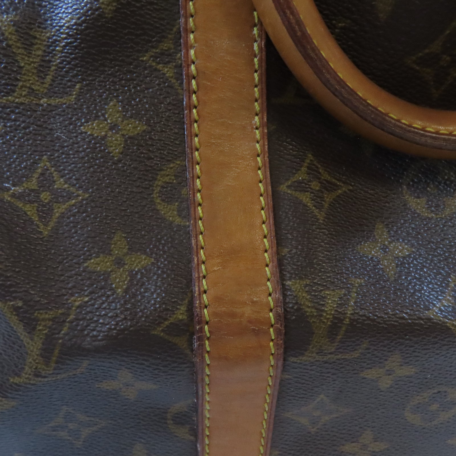 LOUIS VUITTON Monogram Keepall 50金扣手挽袋啡色