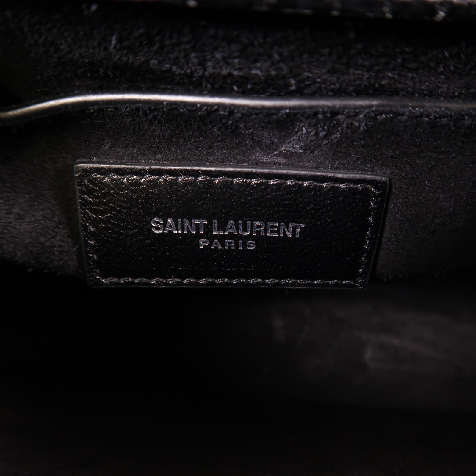 YVES SAINT LAURENT 牛皮皮革Sunset銀扣鏈帶肩背袋