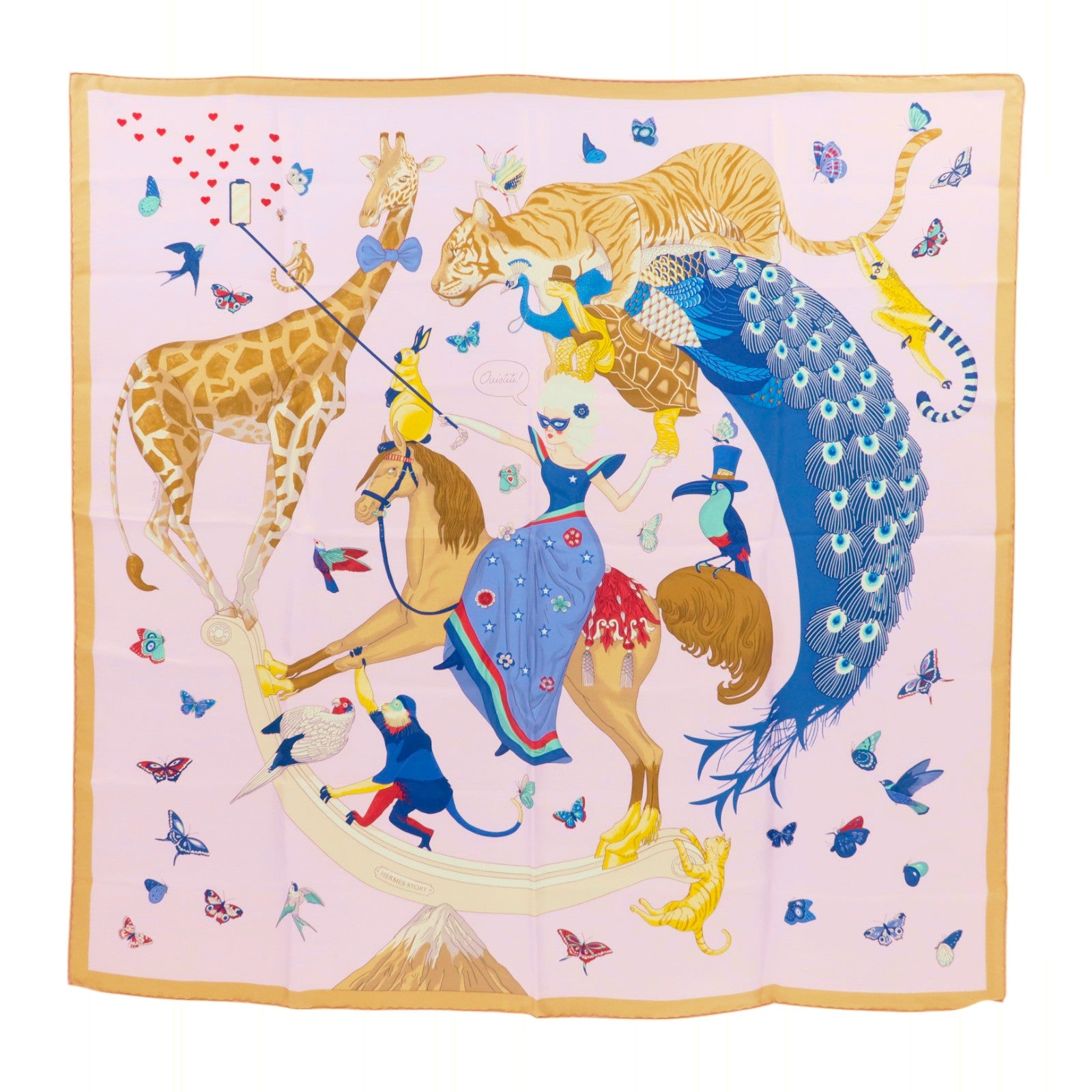 HERMES 絲質Scarf 90X90絲巾