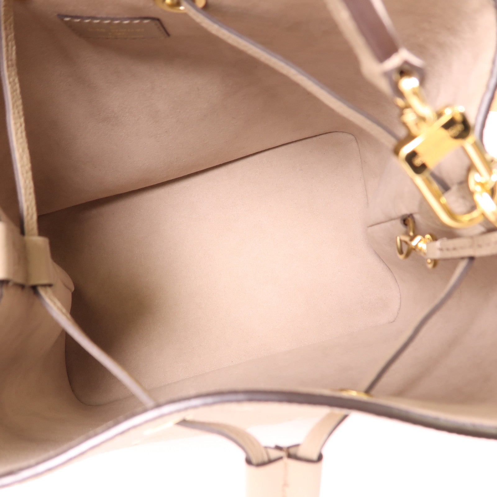 LOUIS VUITTON Monogram Empreinte Neo Noe MM金扣手挽肩背兩用袋