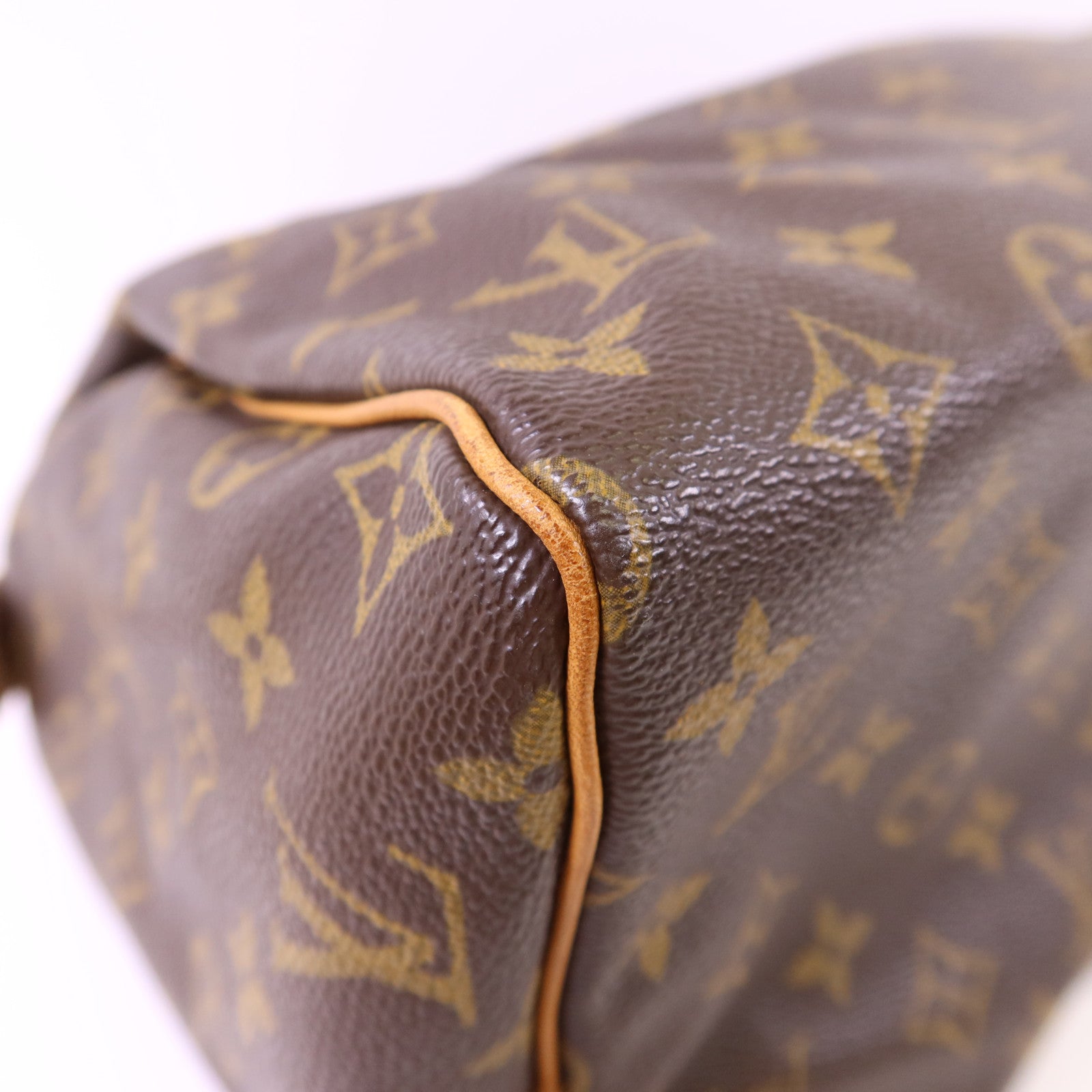 LOUIS VUITTON Monogram Speedy 30金扣手挽袋