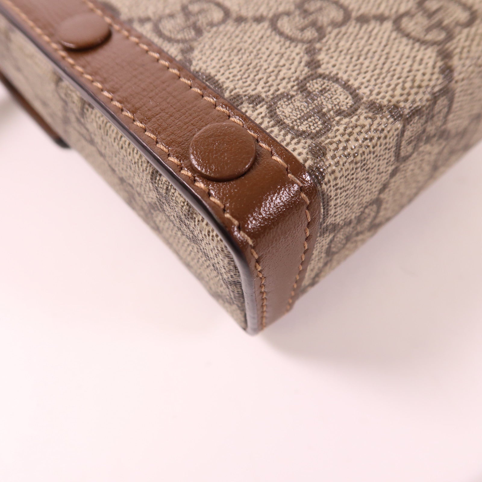 GUCCI 塗層帆布Horsebit 1955 Mini金扣肩背袋