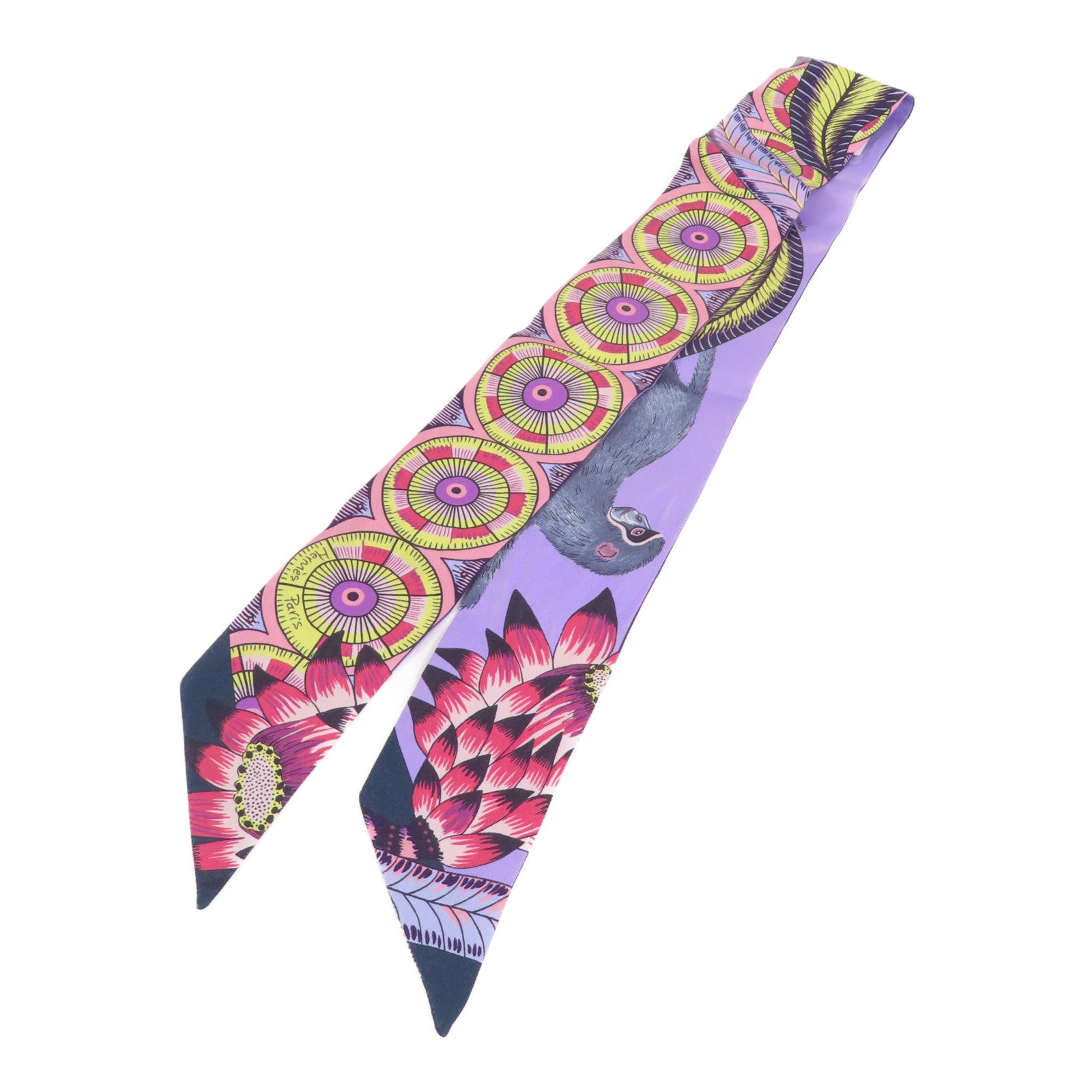 HERMES 【激減優惠】絲質Twilly絲巾