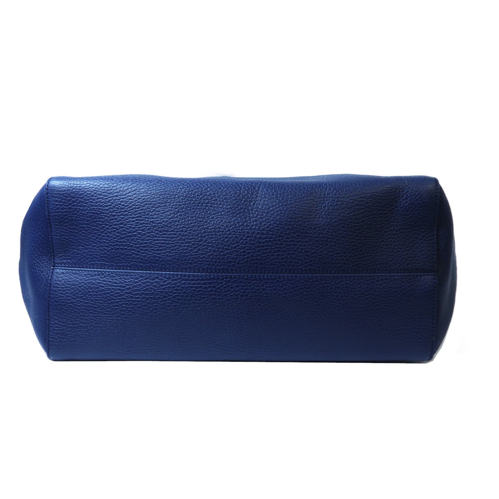 GUCCI 牛皮皮革Swing Large Tote金扣肩背袋藍色