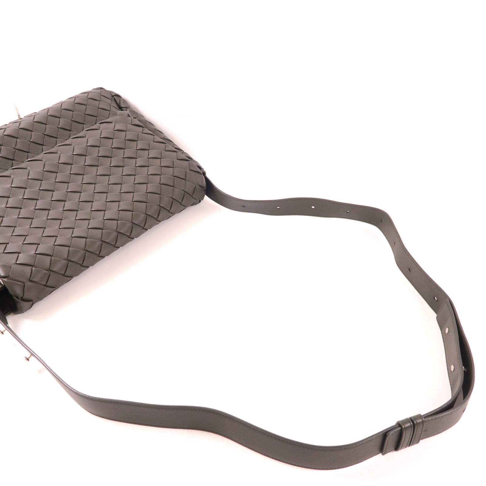 BOTTEGA VENETA 牛皮皮革Large Cobble Messenger銀扣肩背袋