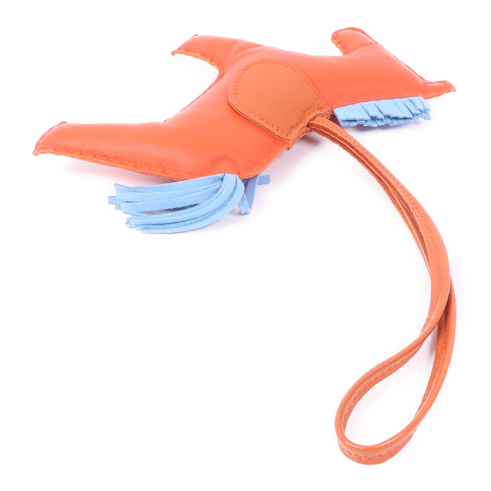 HERMES 【Hermes Fair】Milo皮革Rodeo GM掛飾Red