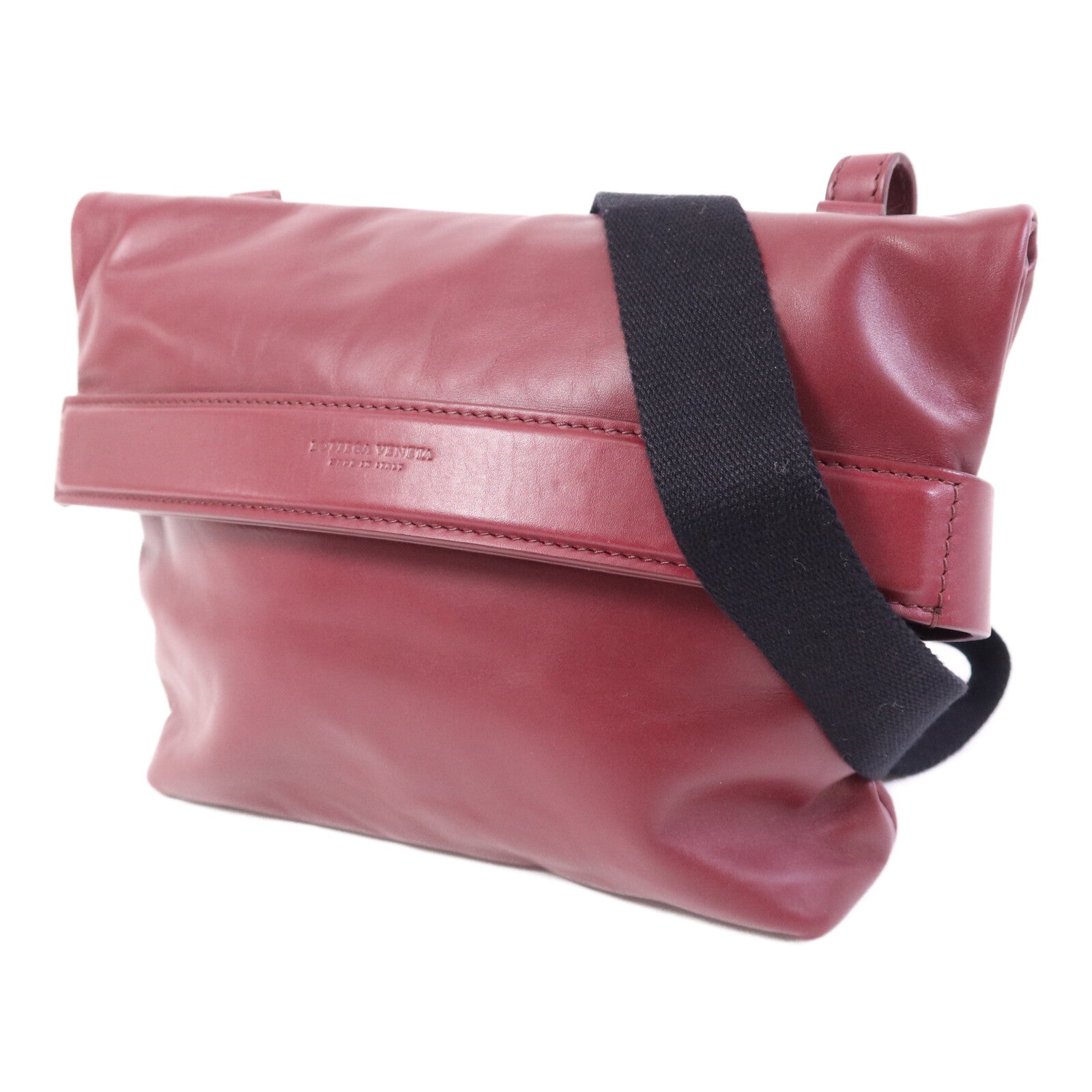 BOTTEGA VENETA 【激減優惠】牛皮皮革Marco Poio Messenger Bag銀扣肩背袋