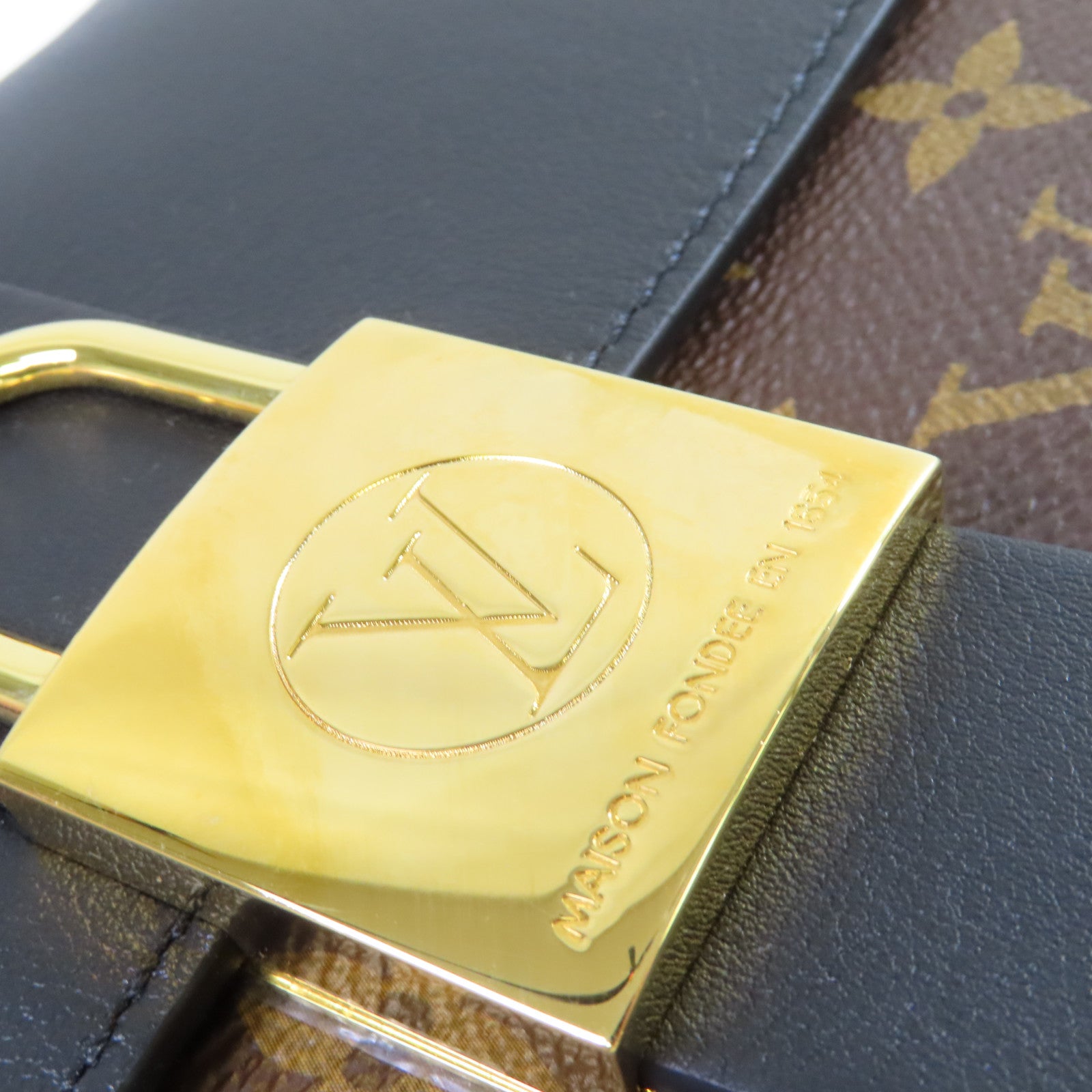 LOUIS VUITTON Monogram Locky BB 2Way Shoulder Bag金扣手挽肩背兩用袋啡色/黑色