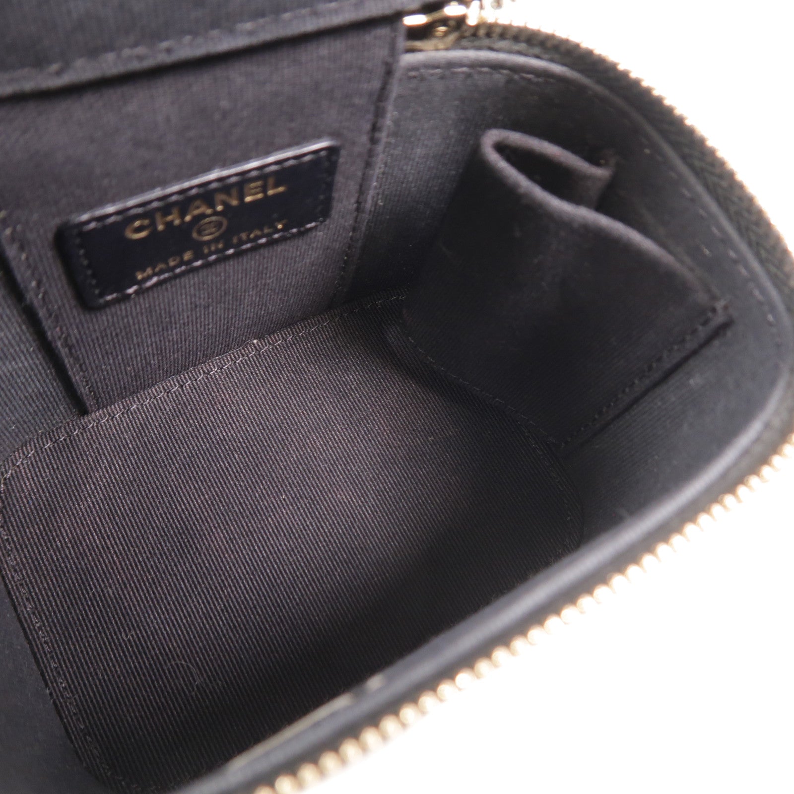 CHANEL 羊皮皮革Mini Vanity Case手挽肩背兩用袋