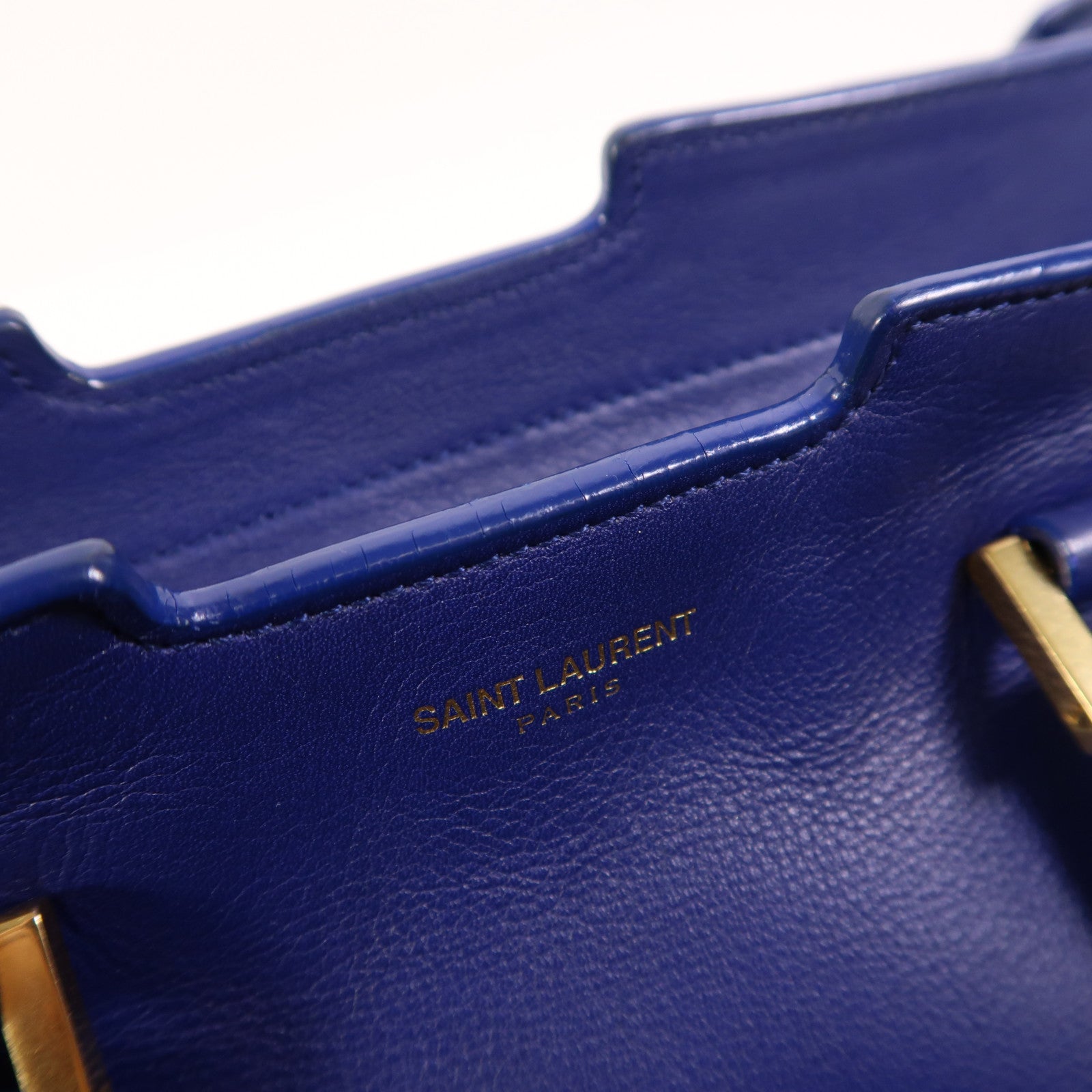 SAINT LAURENT 牛皮皮革2 Way Shoulder金扣手挽肩背兩用袋
