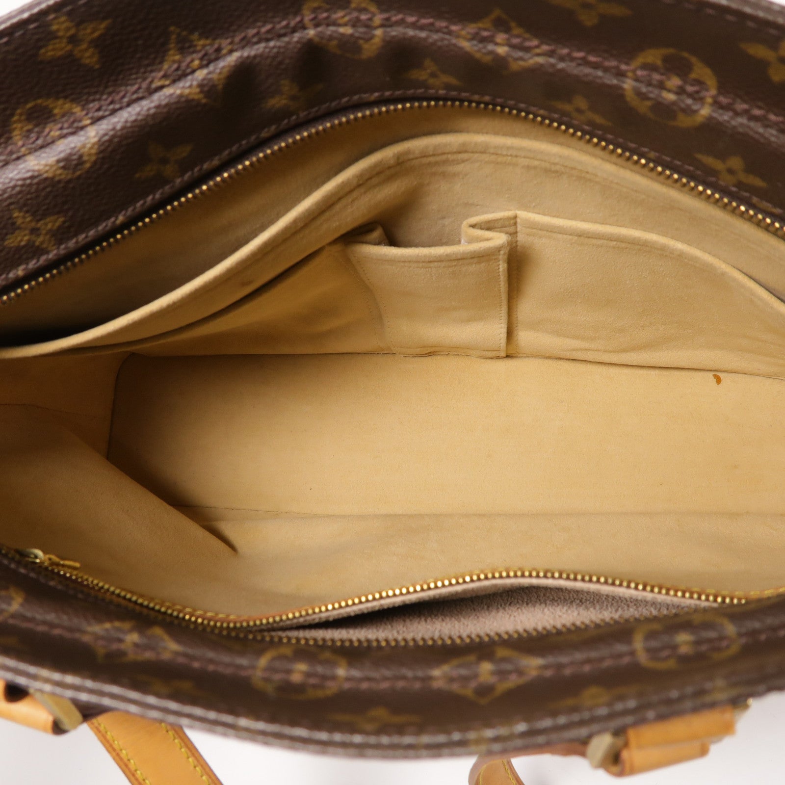 LOUIS VUITTON Monogram Luco Tote Bag金扣肩背袋棕色