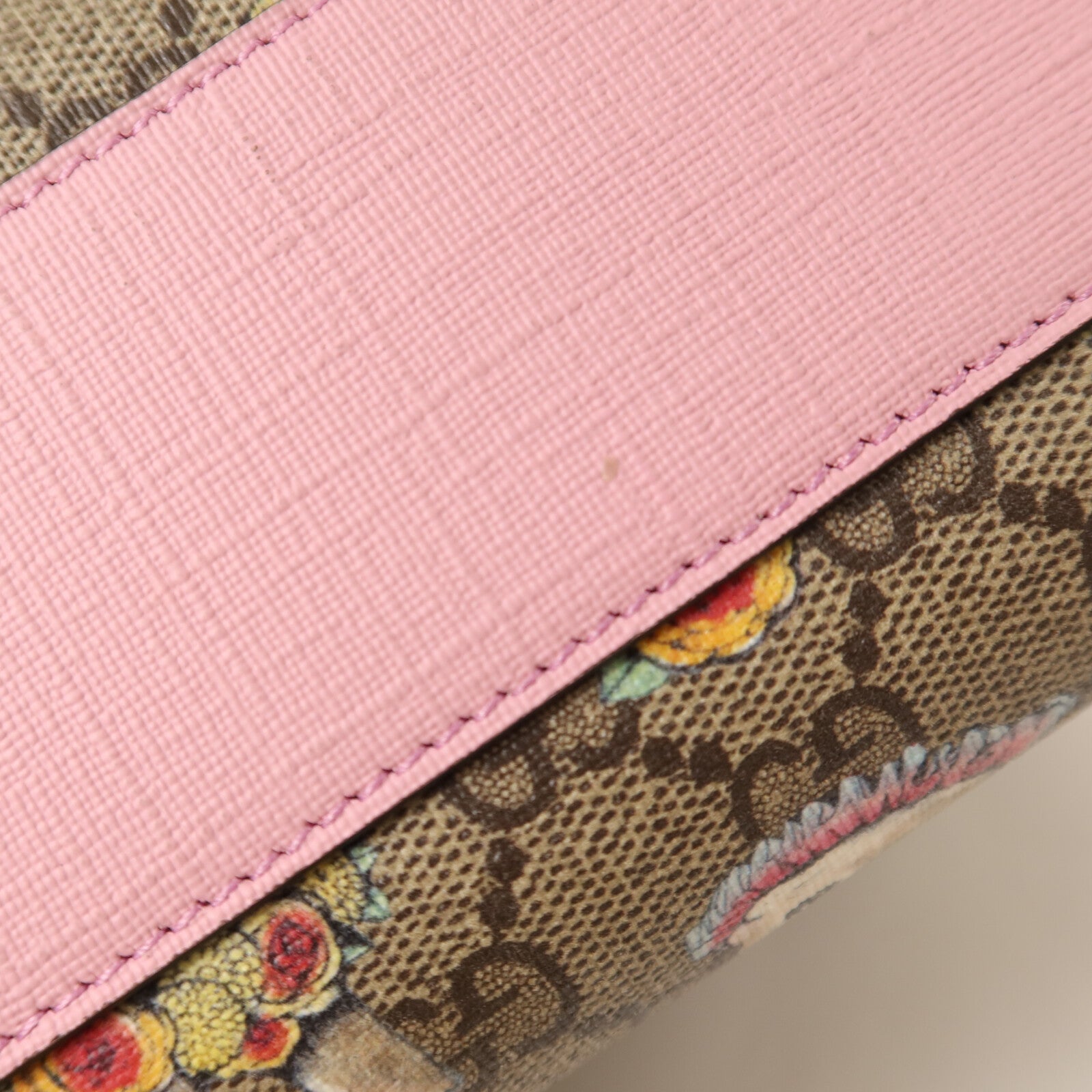 GUCCI 塗層帆布Tote Bag銀扣手挽肩背兩用袋