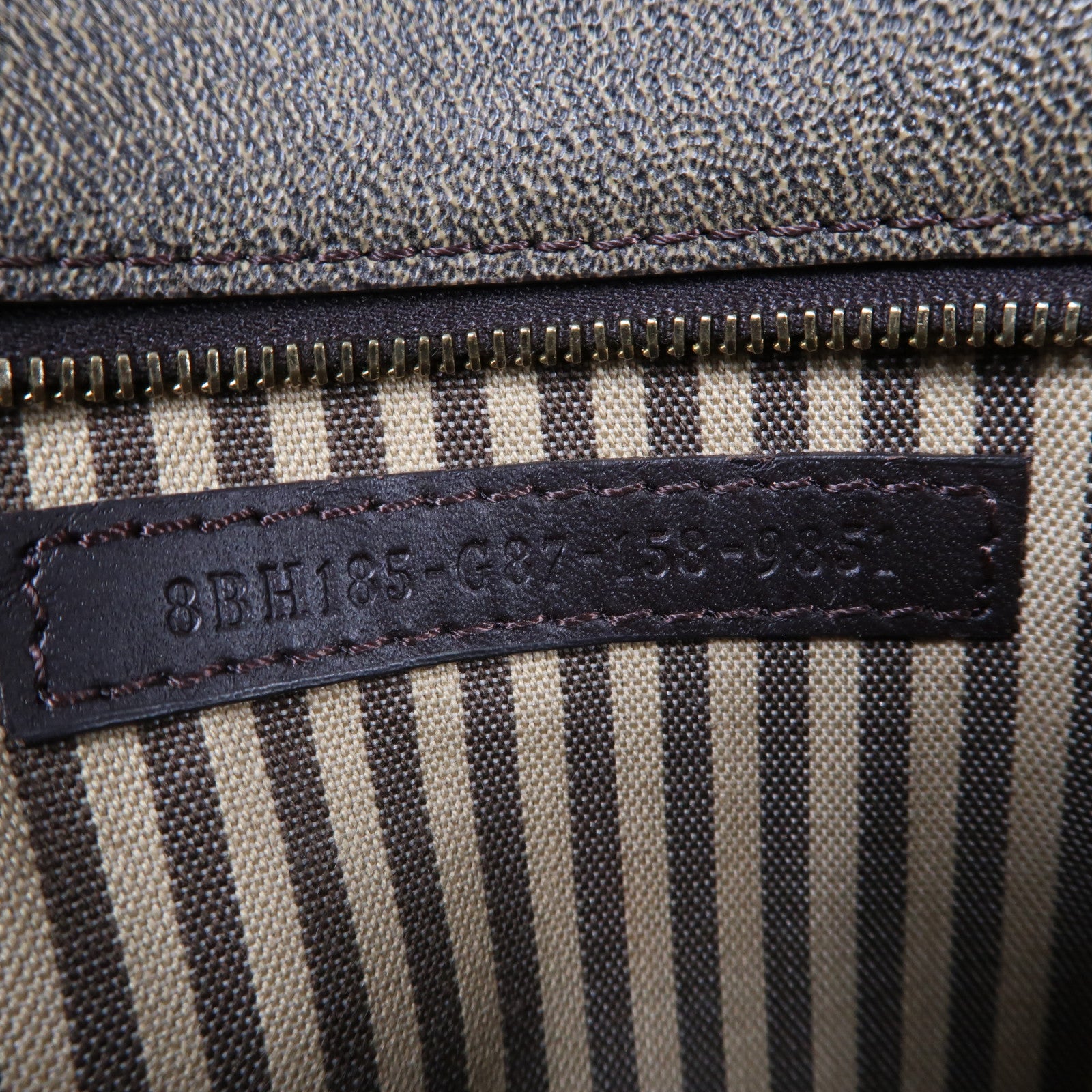 FENDI 塗層帆布Shoulder Tote金扣手挽袋啡色