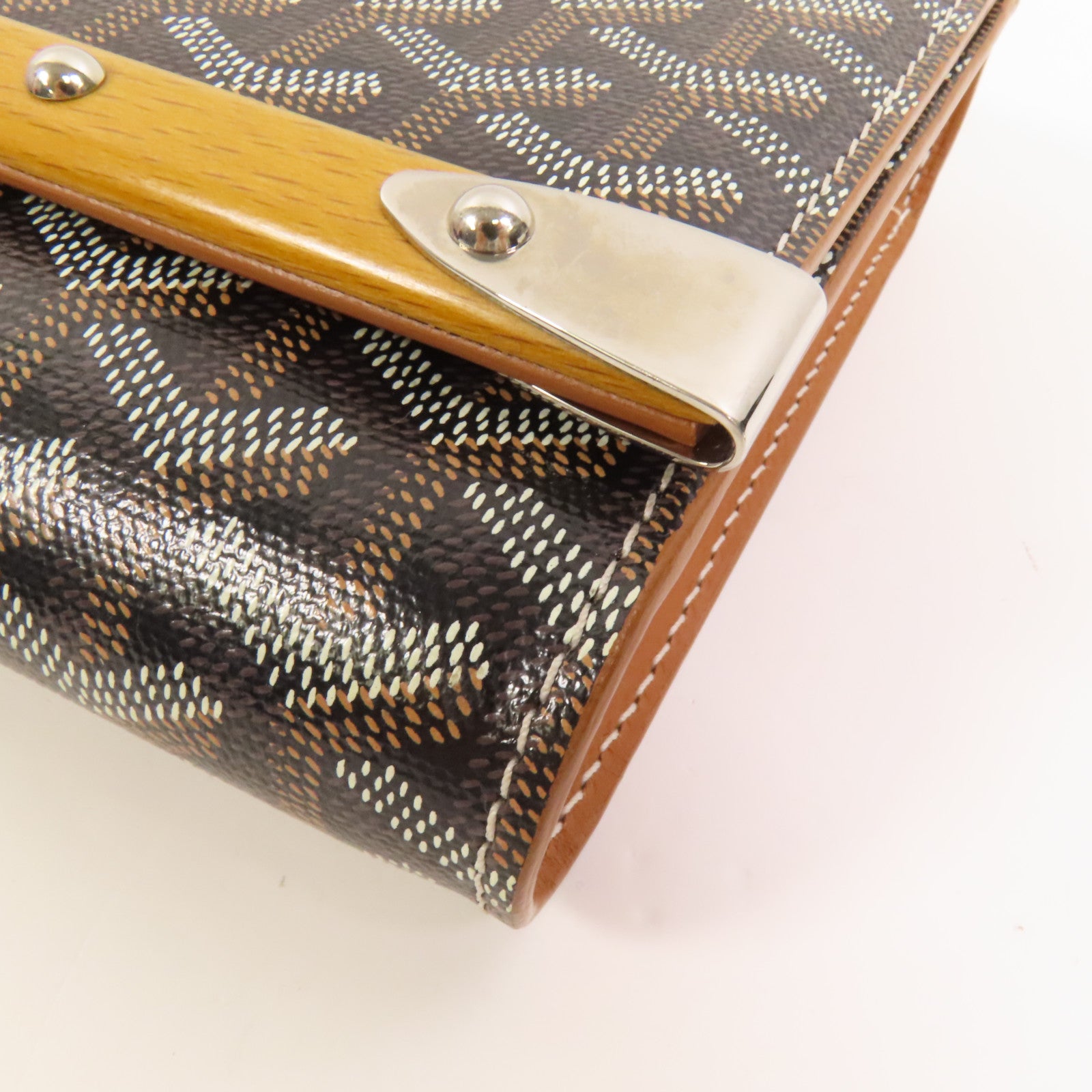 GOYARD 【激減優惠】塗層帆布Monte-Carlo PM銀扣肩背袋