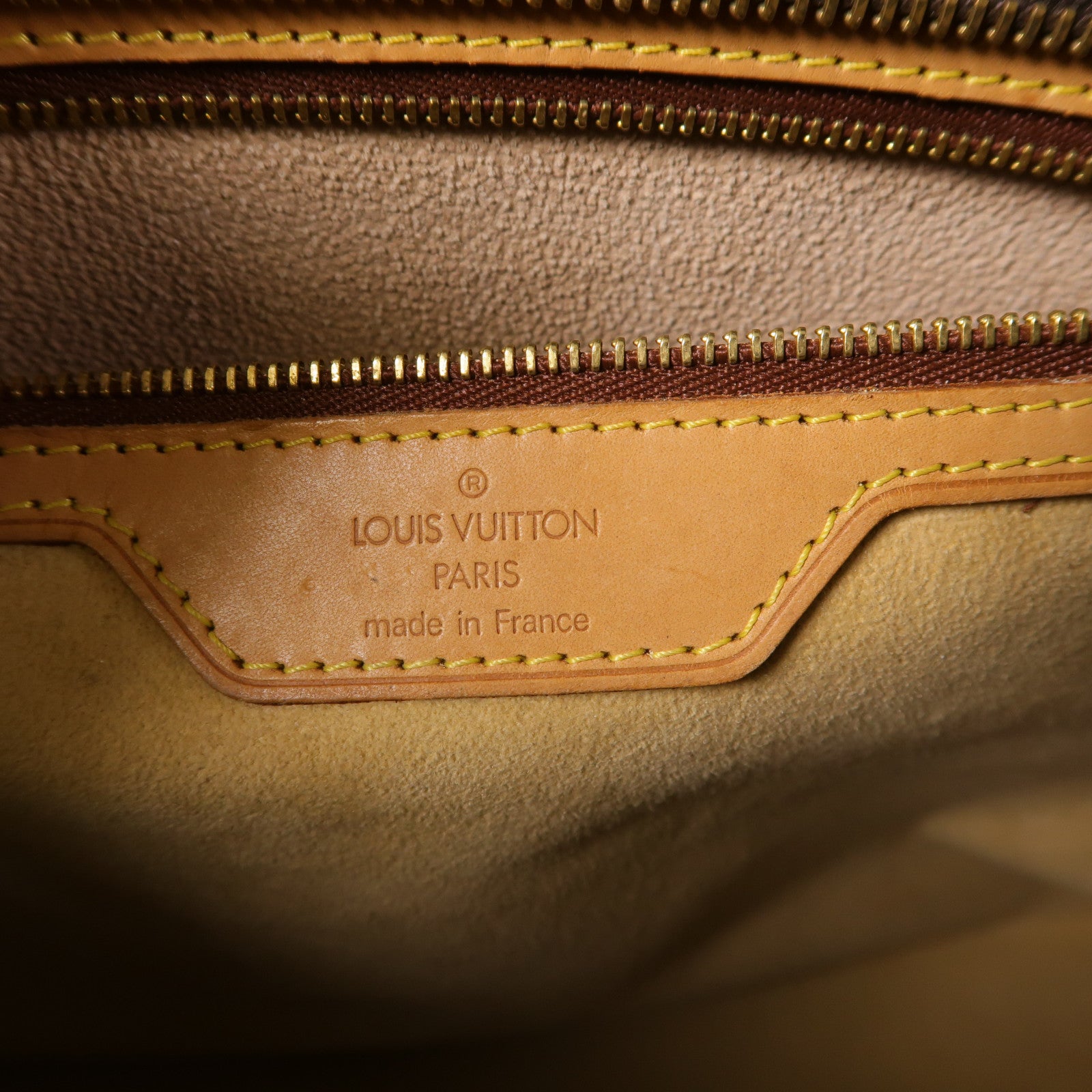 LOUIS VUITTON Monogram Luco Tote Bag金扣肩背袋棕色