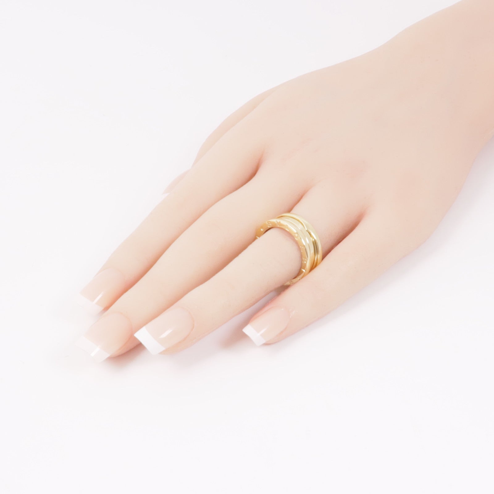 BVLGARI 18K黃金B-zero1 2 Bands戒指Bvlgari#54/US#6.5