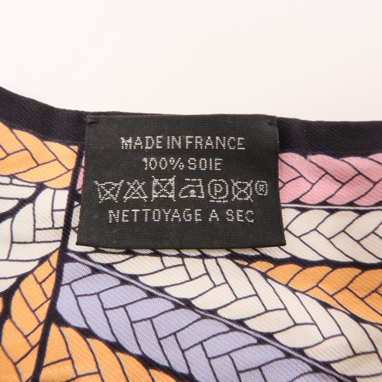 HERMES 絲質Twilly絲巾黑色/彩色