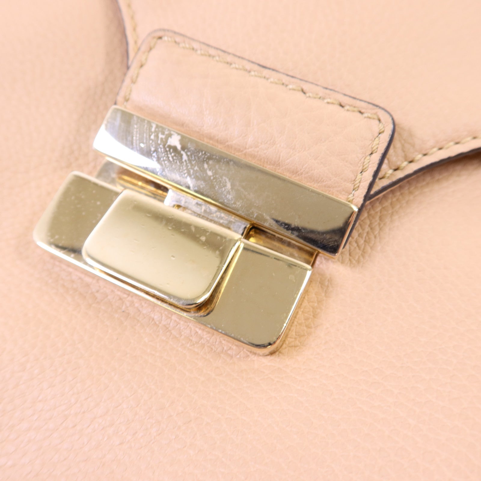 Valentino 【激減優惠】牛皮皮革Shoulder Bag金扣肩背袋