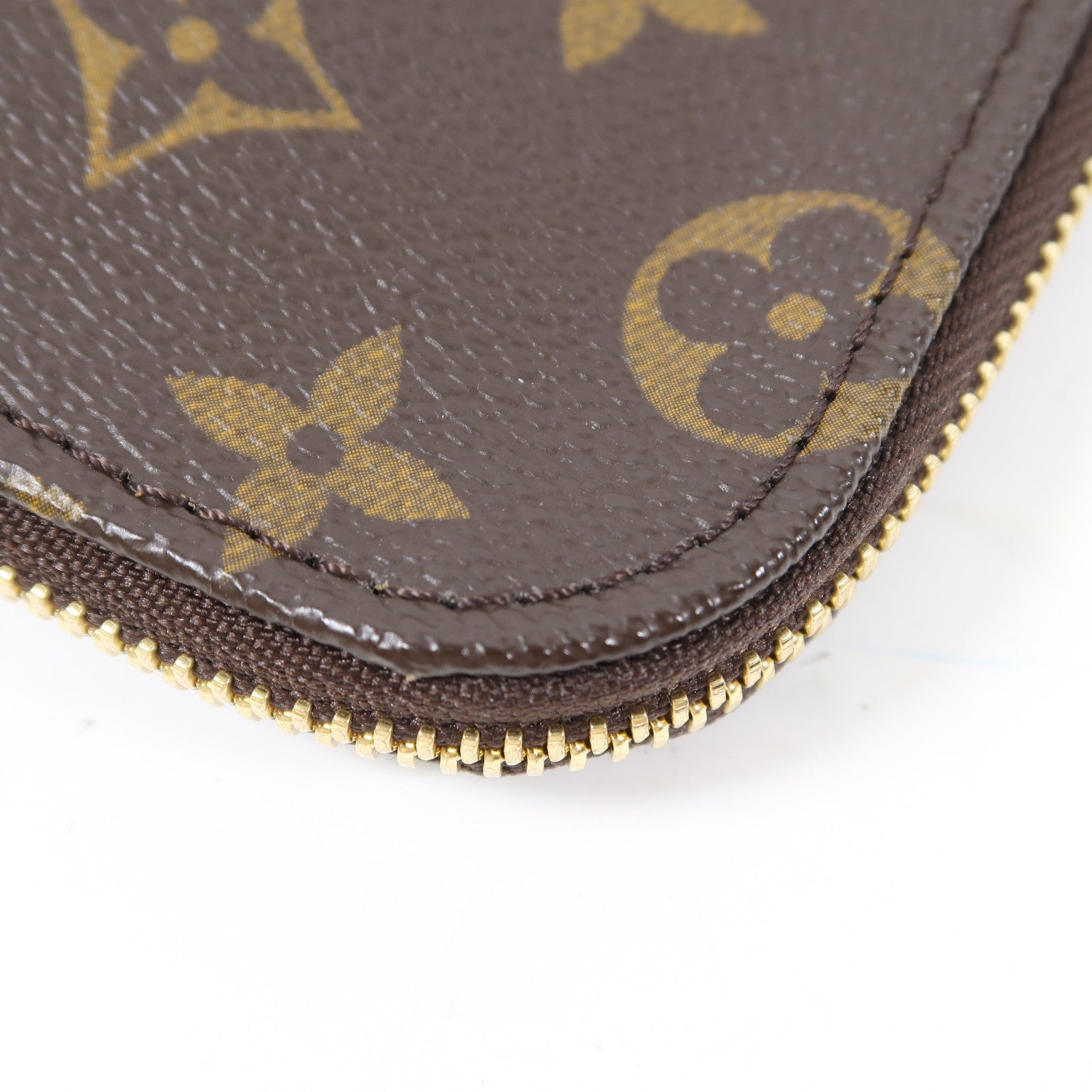 LOUIS VUITTON 【激減優惠】Monogram Accessories Pouch金扣手拿包啡色