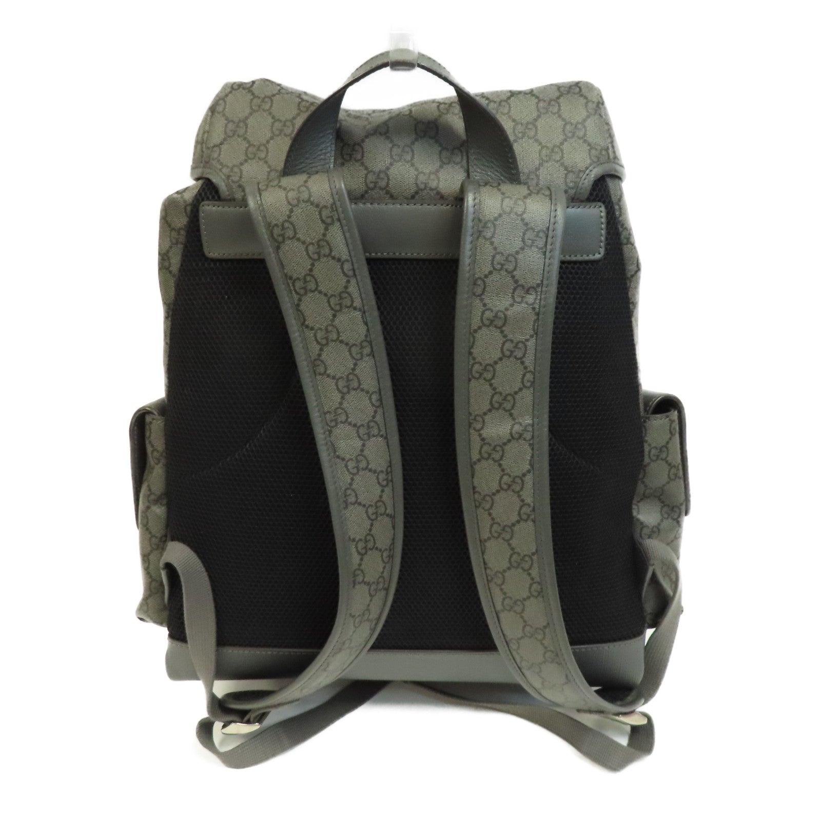 GUCCI GG塗層帆布Ophidia Medium Backpack銀扣背包啡色