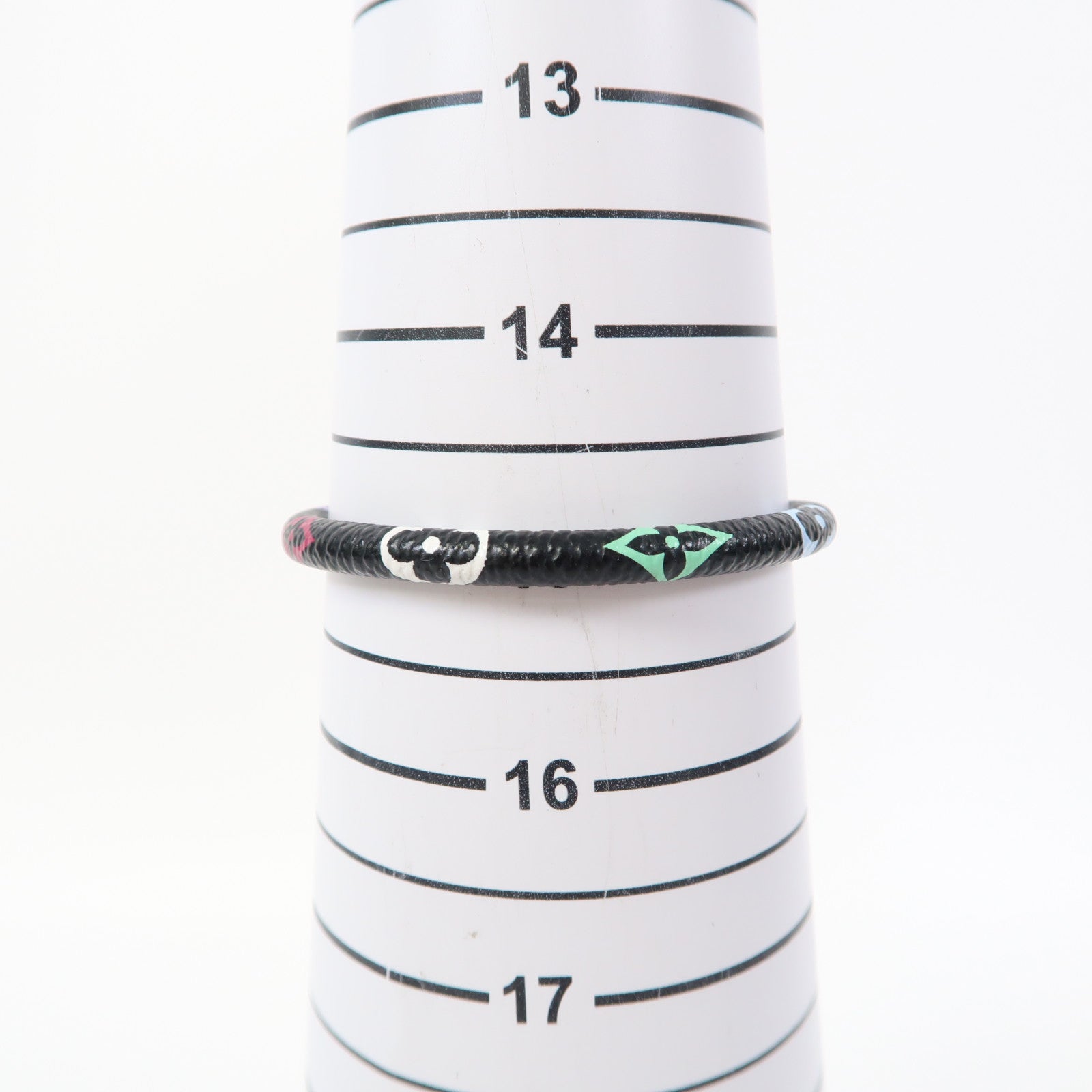LOUIS VUITTON Monogram Multicolore Bracelet金扣手鏈黑色