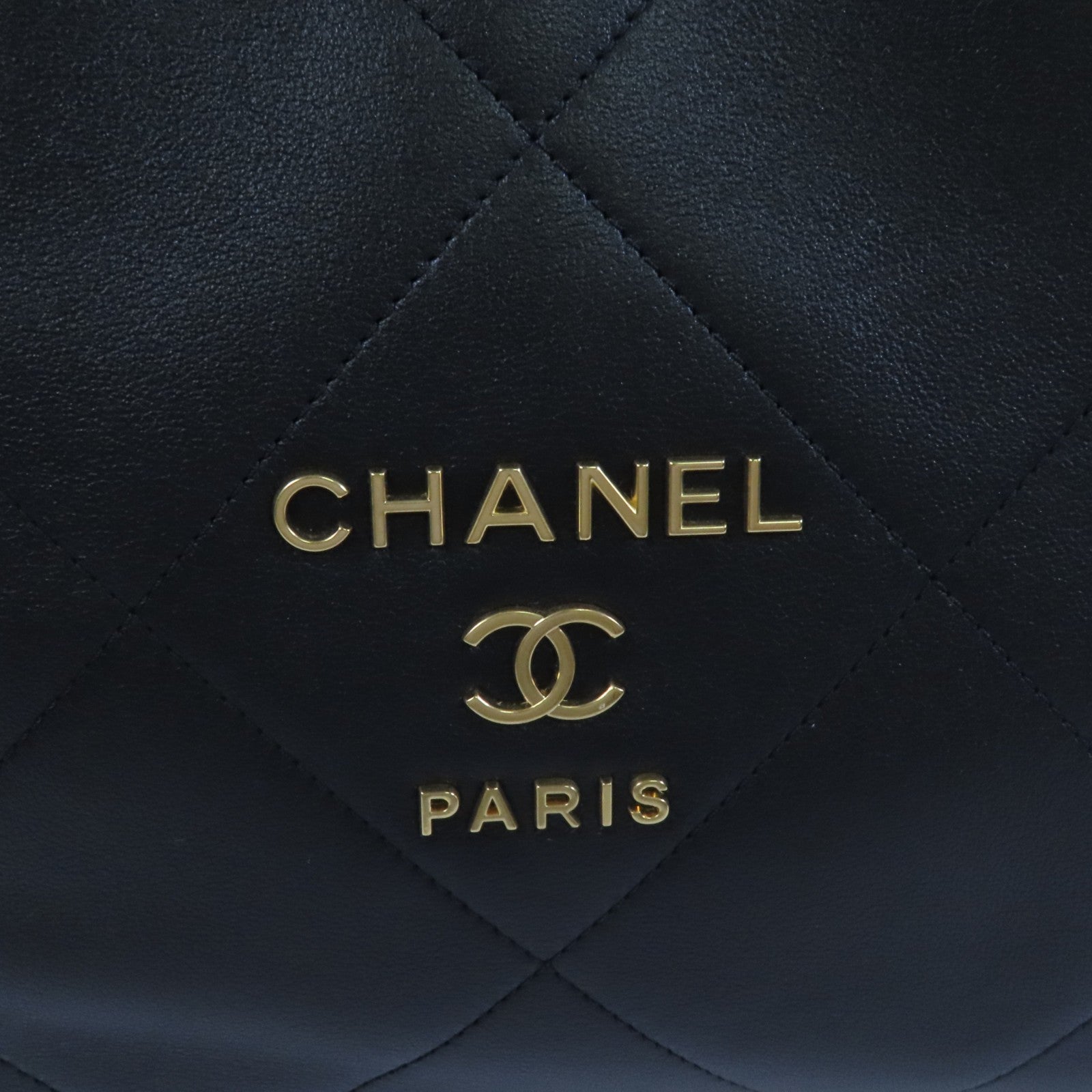 CHANEL 羊皮皮革Matelasse金扣鏈帶肩背袋