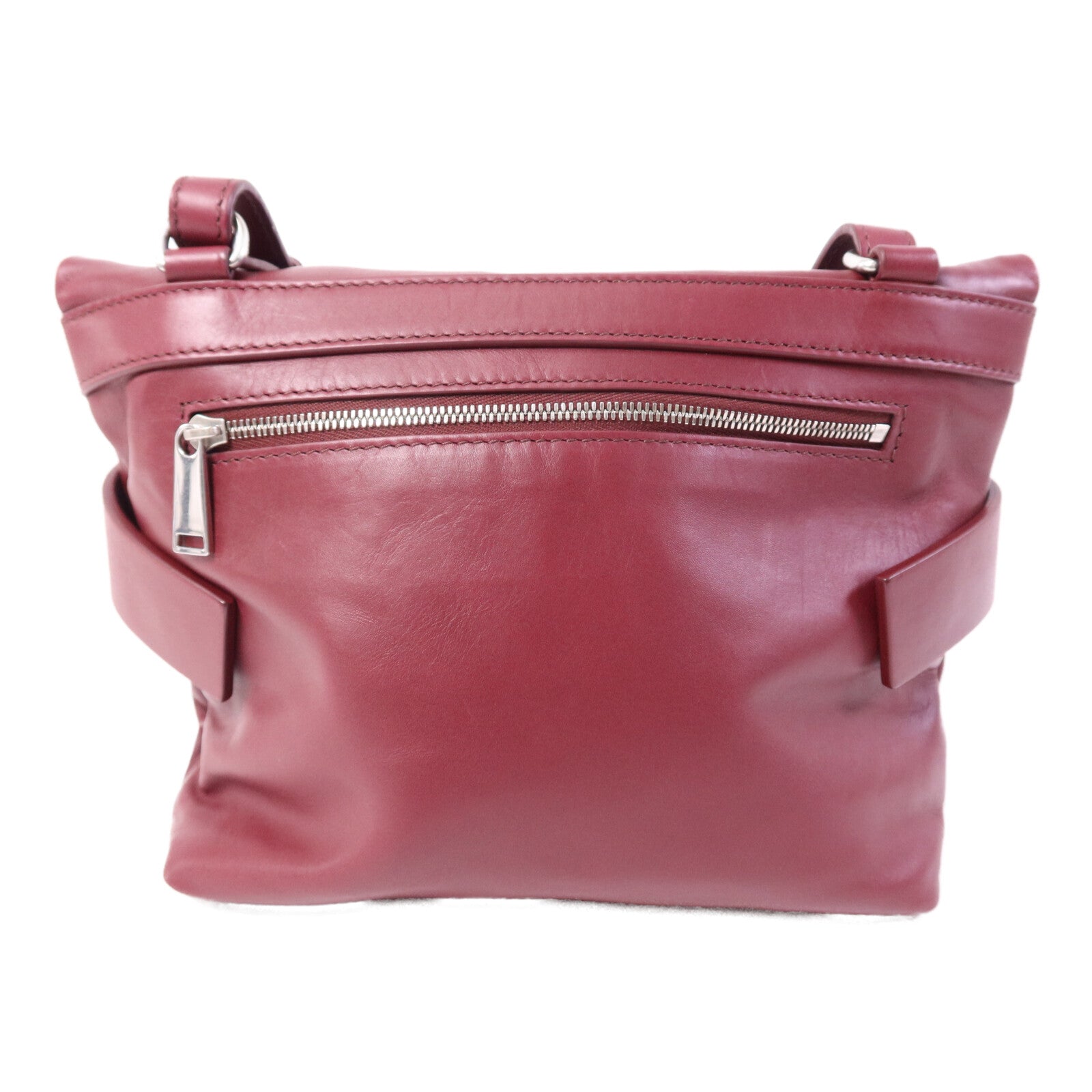 BOTTEGA VENETA 【激減優惠】牛皮皮革Marco Poio Messenger Bag銀扣肩背袋