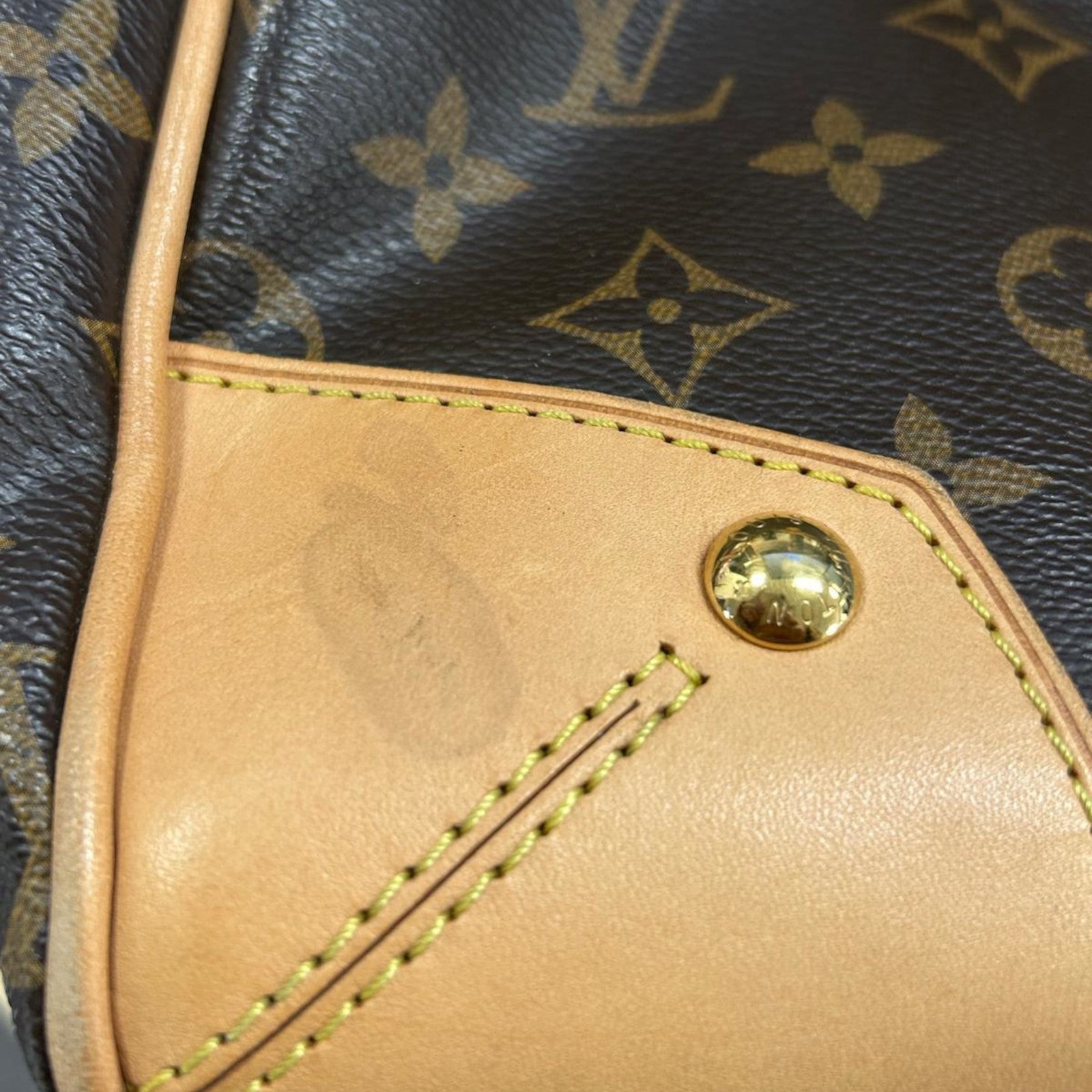 LOUIS VUITTON Monogram Retiro PM金扣手挽肩背兩用袋棕色