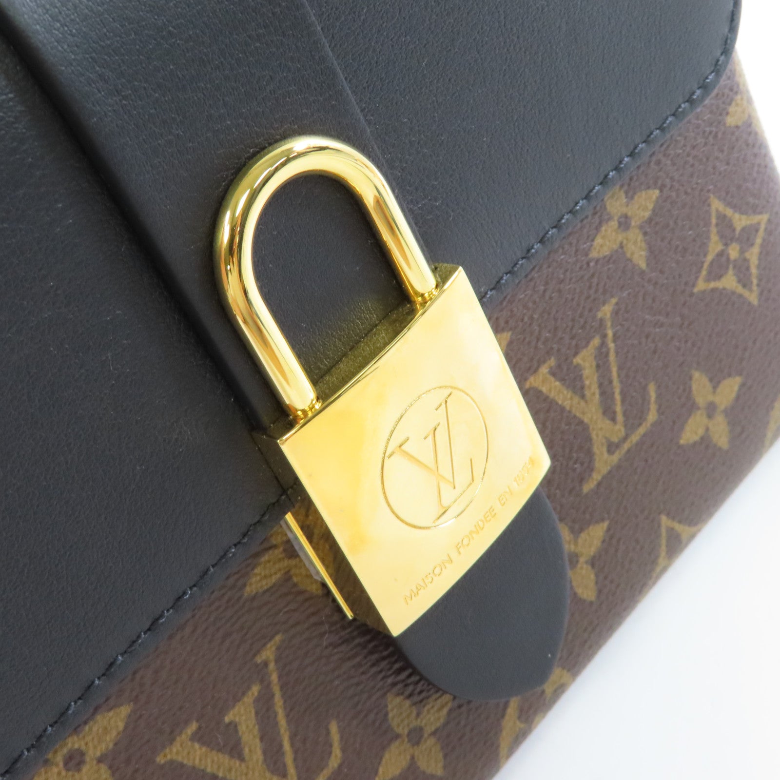 LOUIS VUITTON Monogram Locky BB 2Way Shoulder Bag金扣手挽肩背兩用袋啡色/黑色