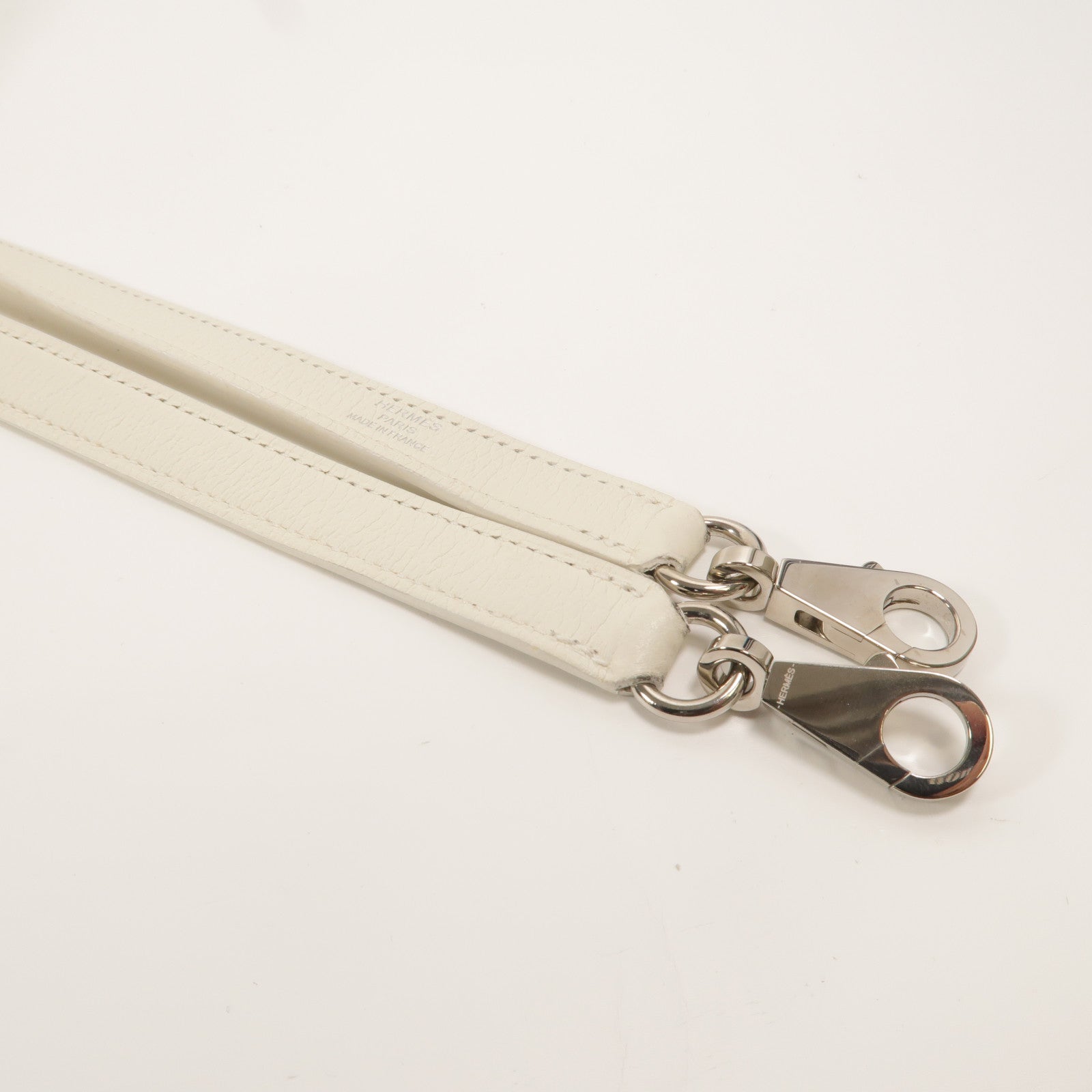 HERMES Evercolor皮革Kelly 28手挽肩背兩用袋Blanc