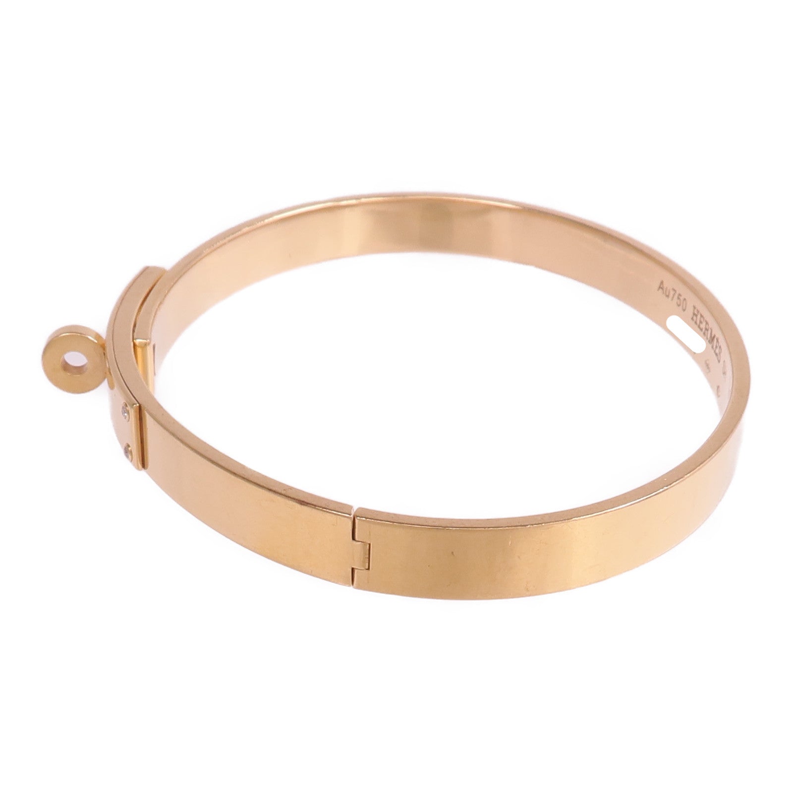 HERMES 18K玫瑰金Kelly Bracelet手鐲