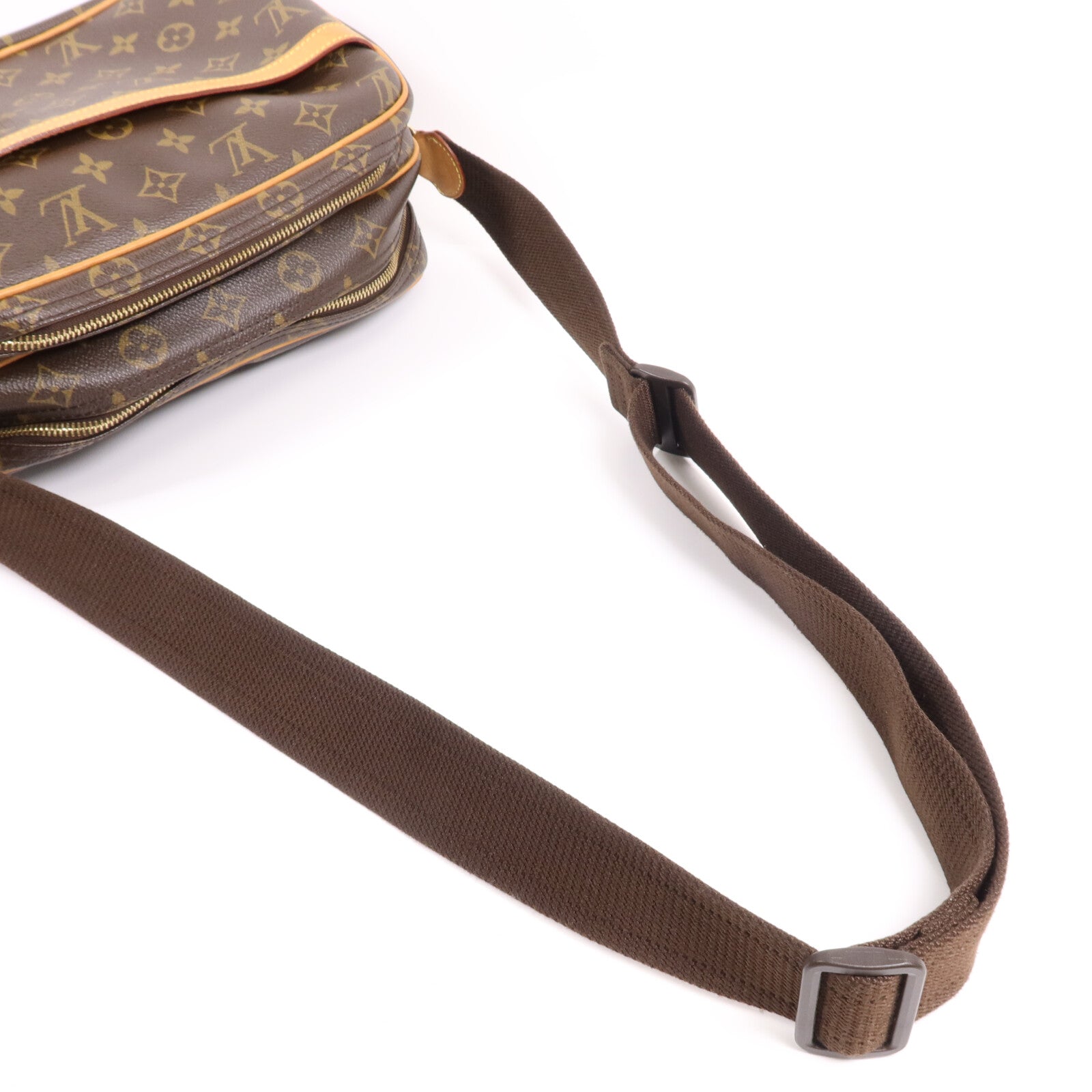LOUIS VUITTON Monogram Reporter PM金扣肩背袋