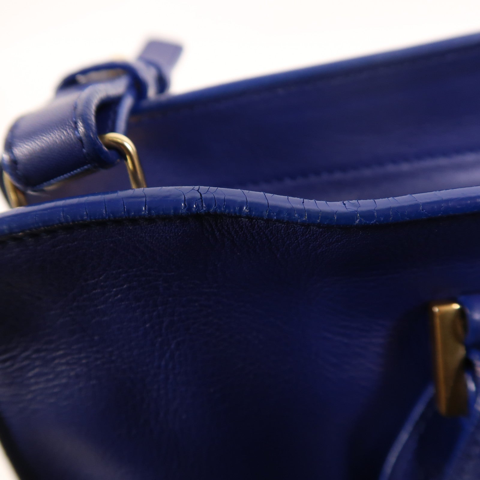 SAINT LAURENT 牛皮皮革2 Way Shoulder金扣手挽肩背兩用袋